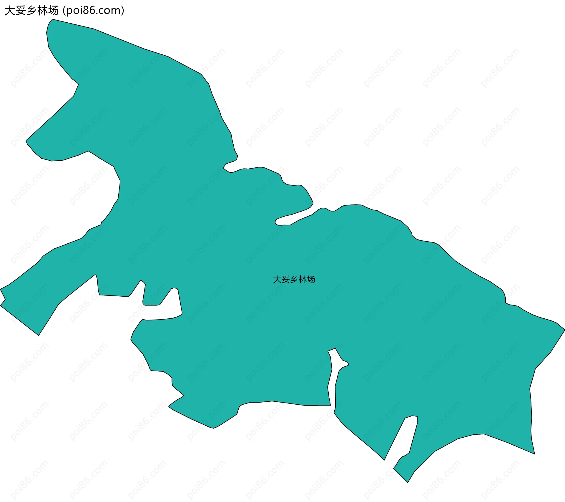 大妥乡林场边界地图