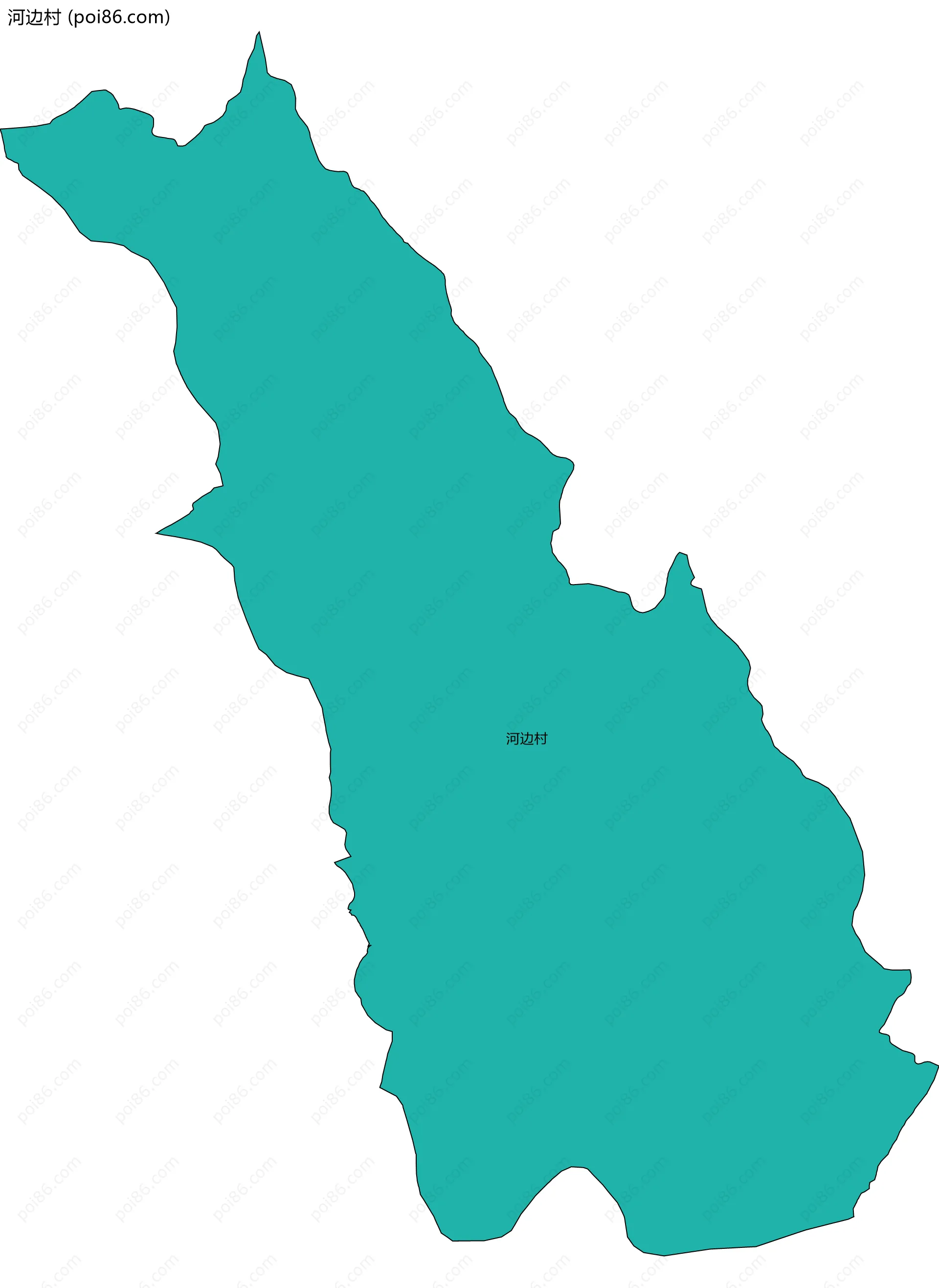 河边村边界地图