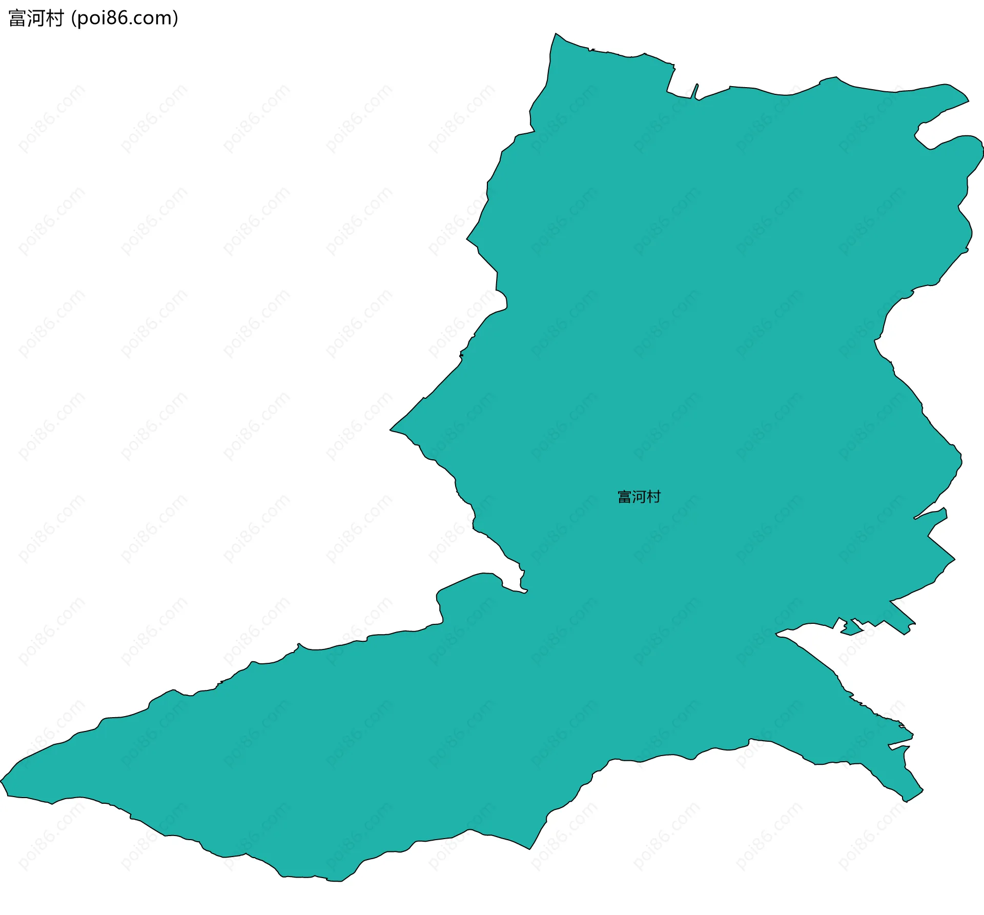 富河村边界地图