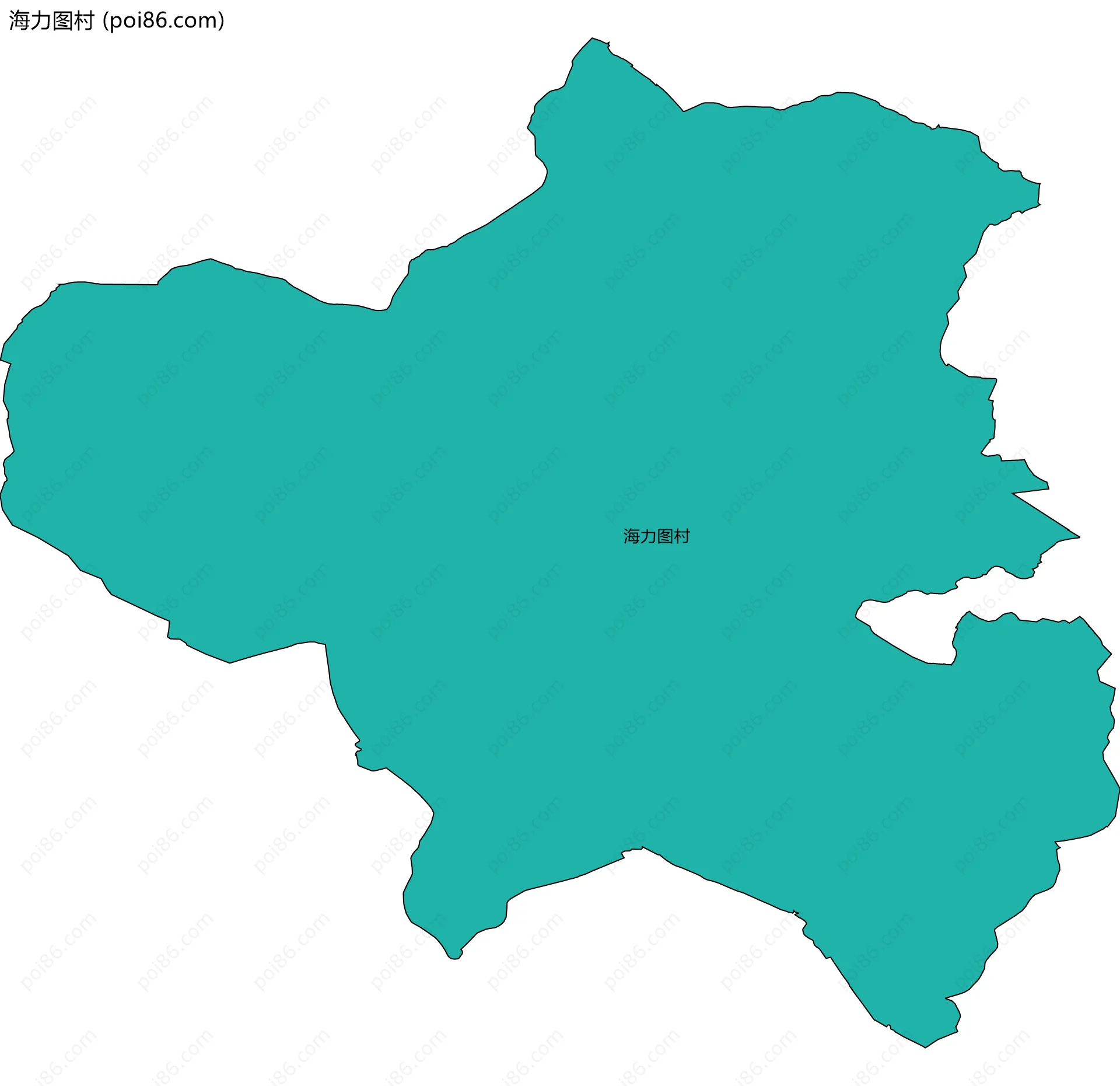 海力图村边界地图