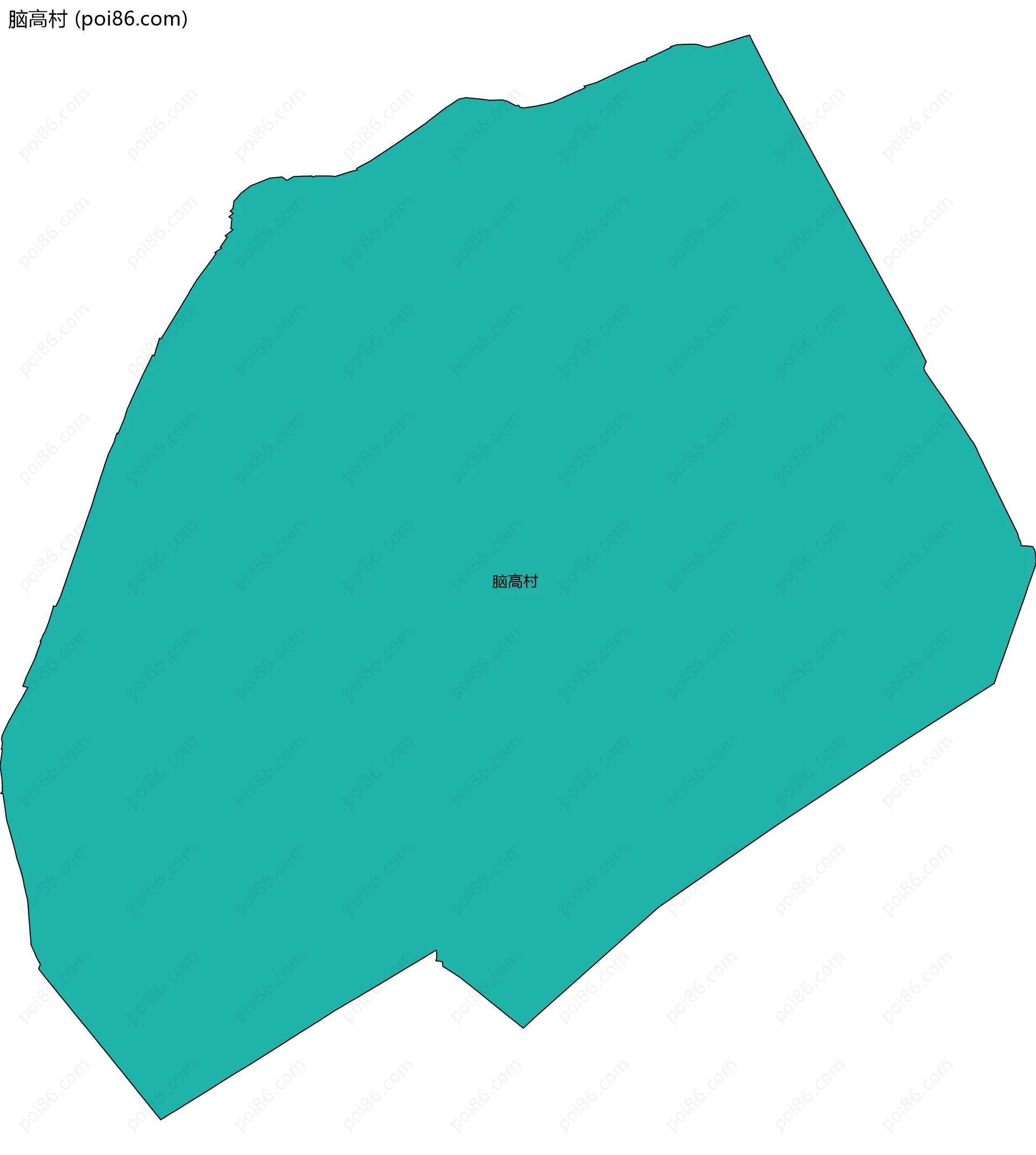 脑高村边界地图