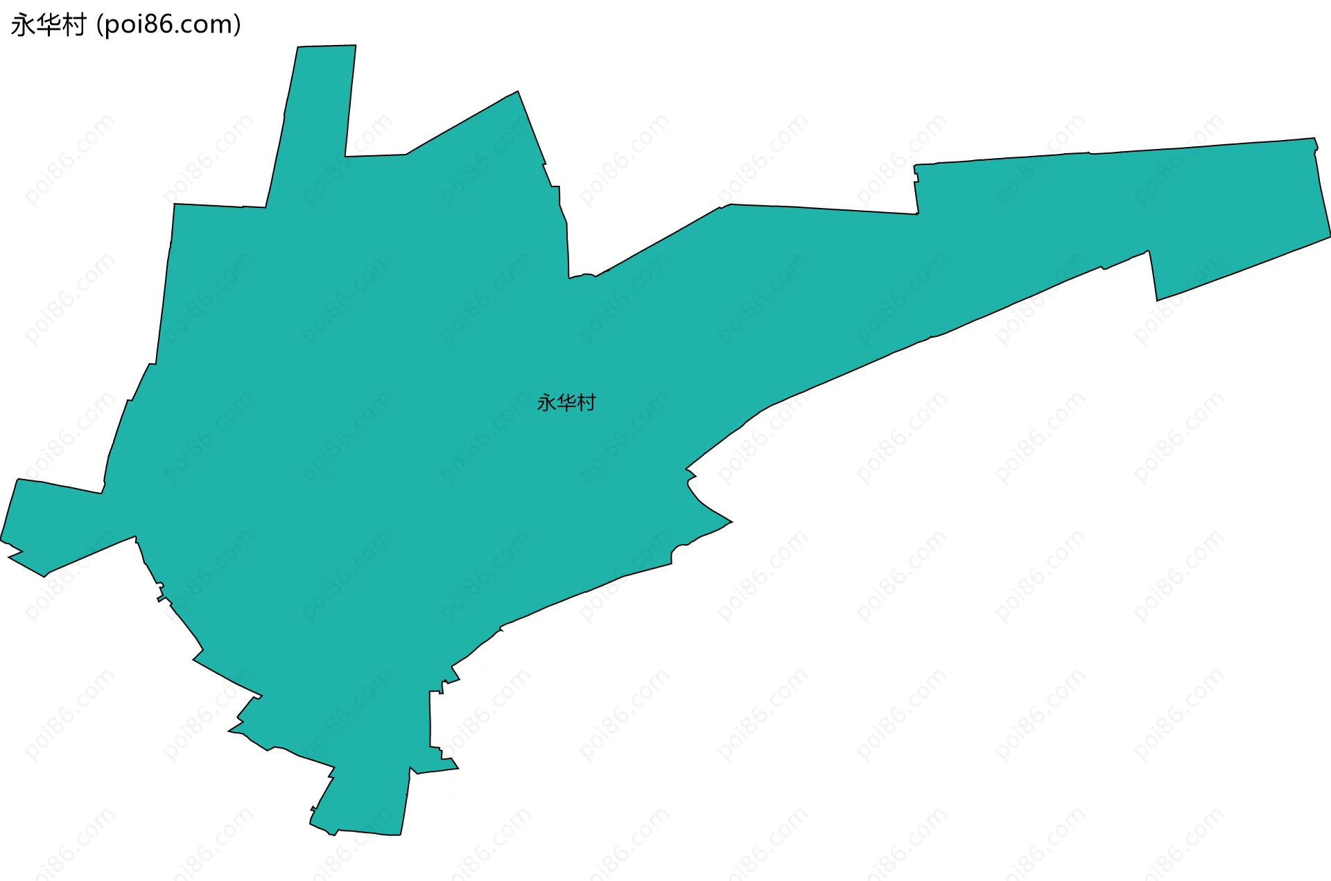 永华村边界地图