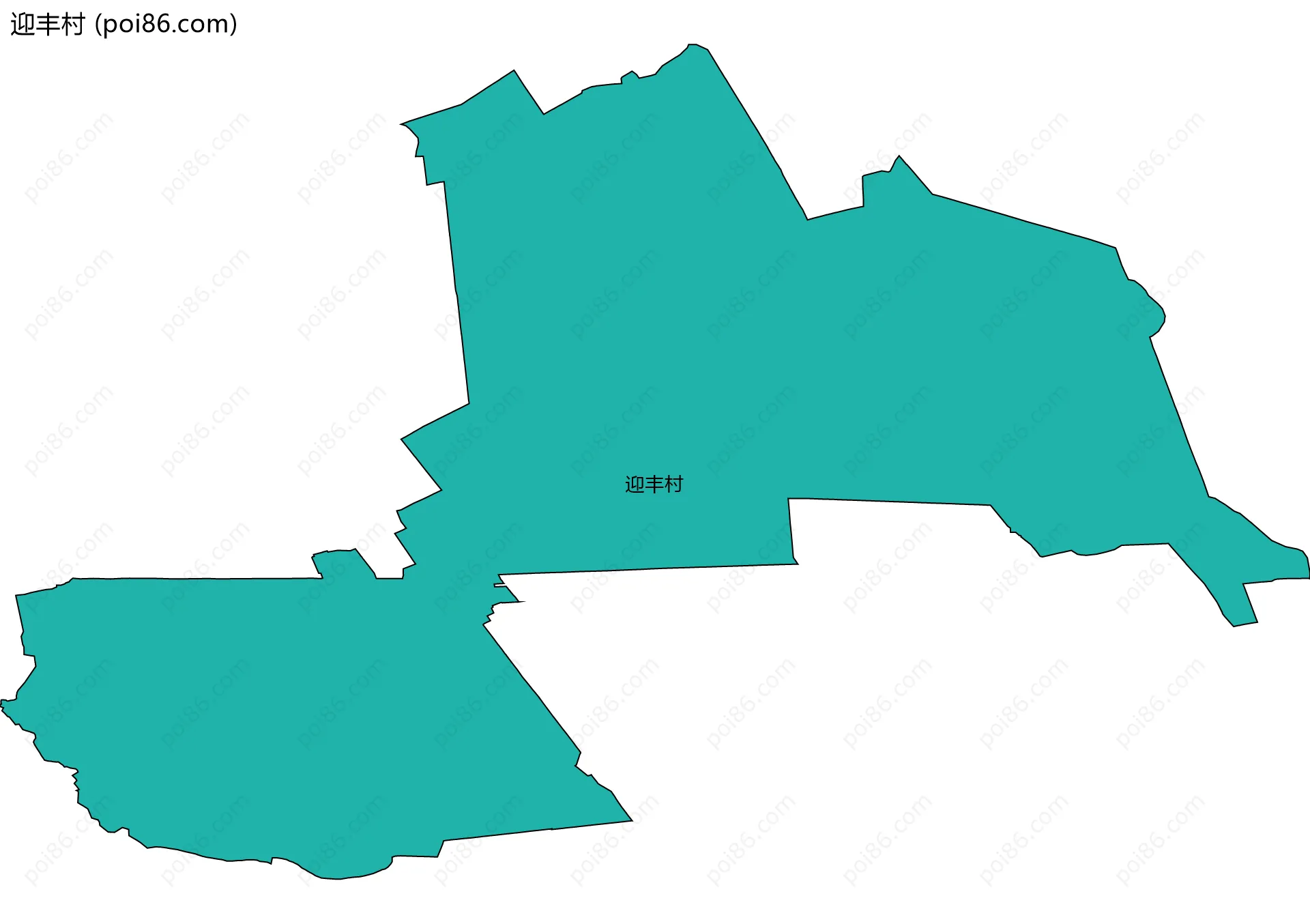 迎丰村边界地图