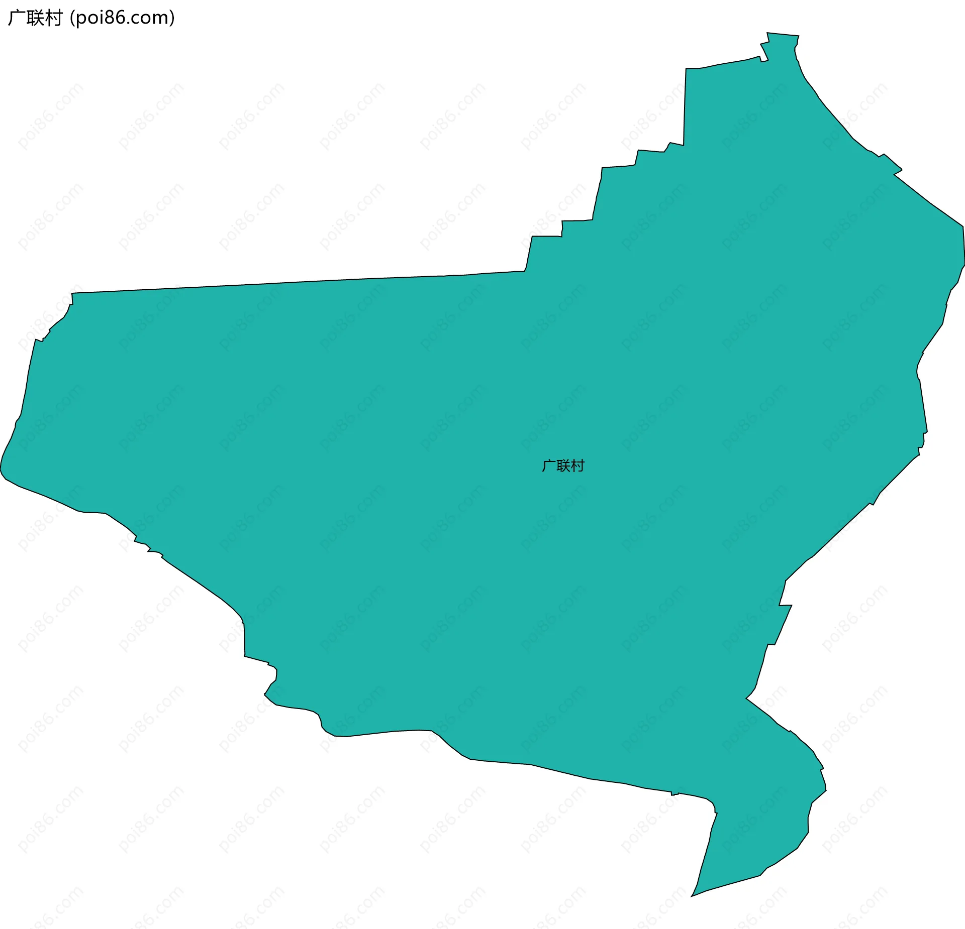 广联村边界地图