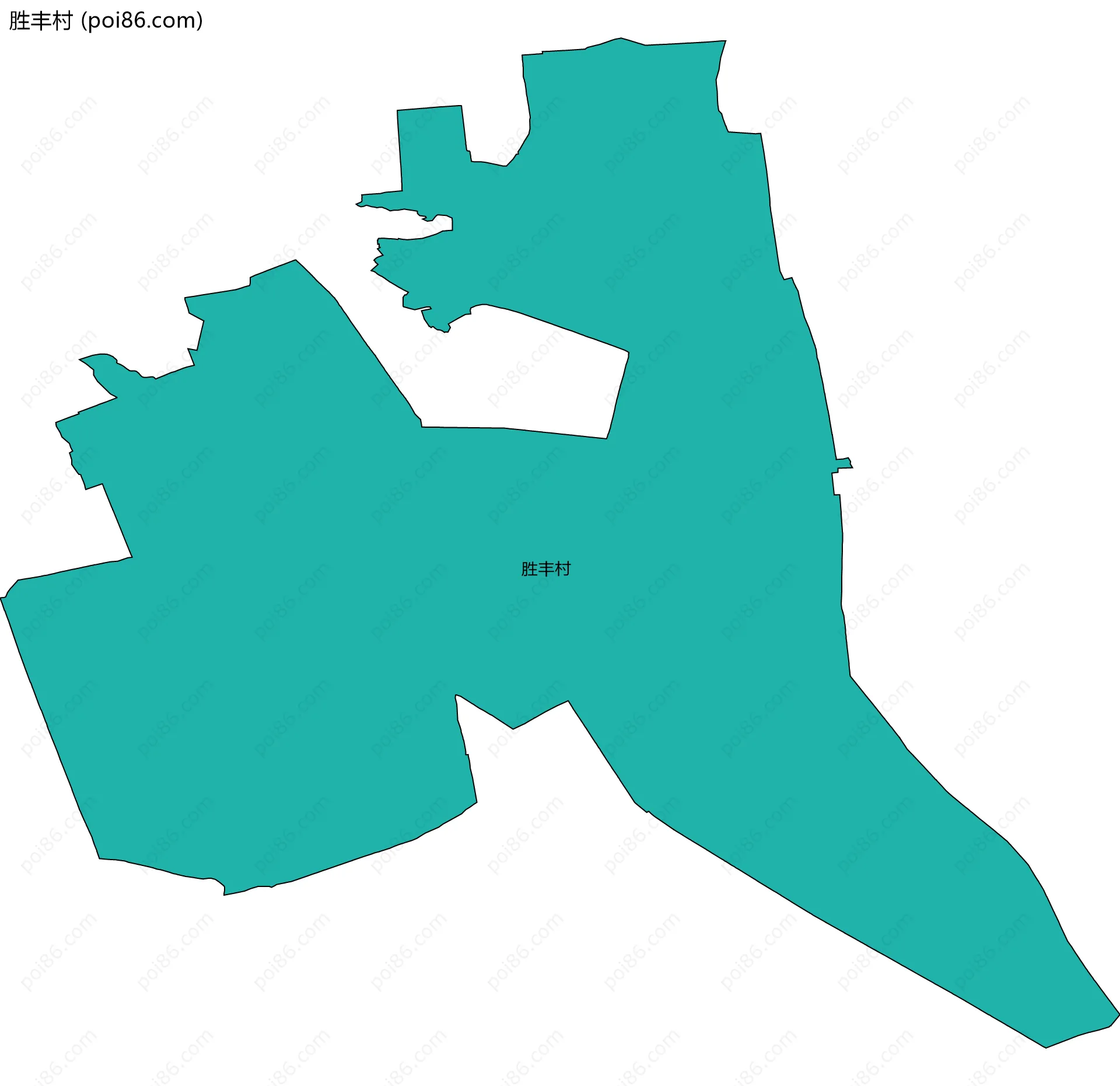 胜丰村边界地图