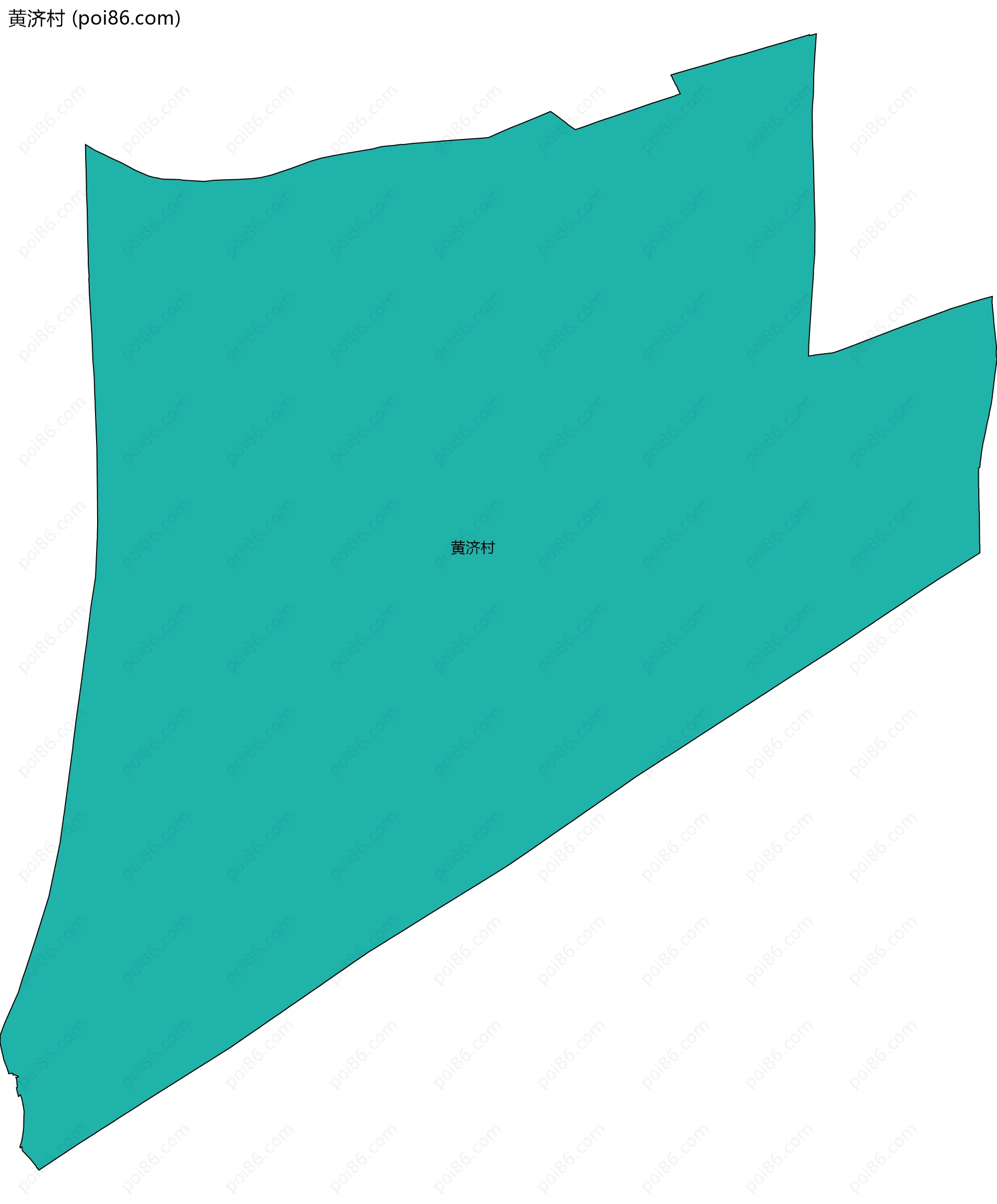 黄济村边界地图