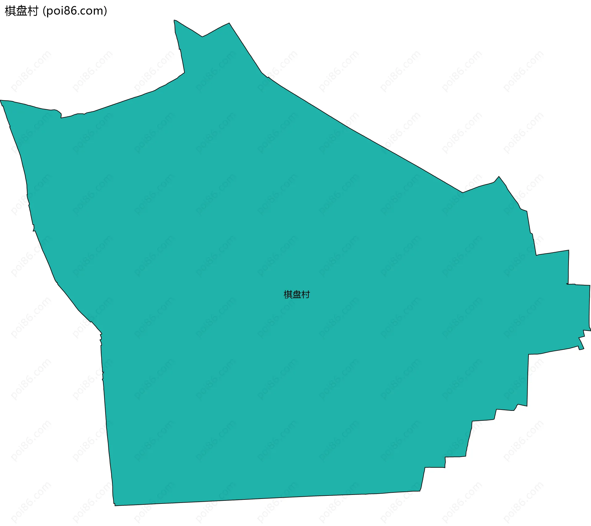 棋盘村边界地图