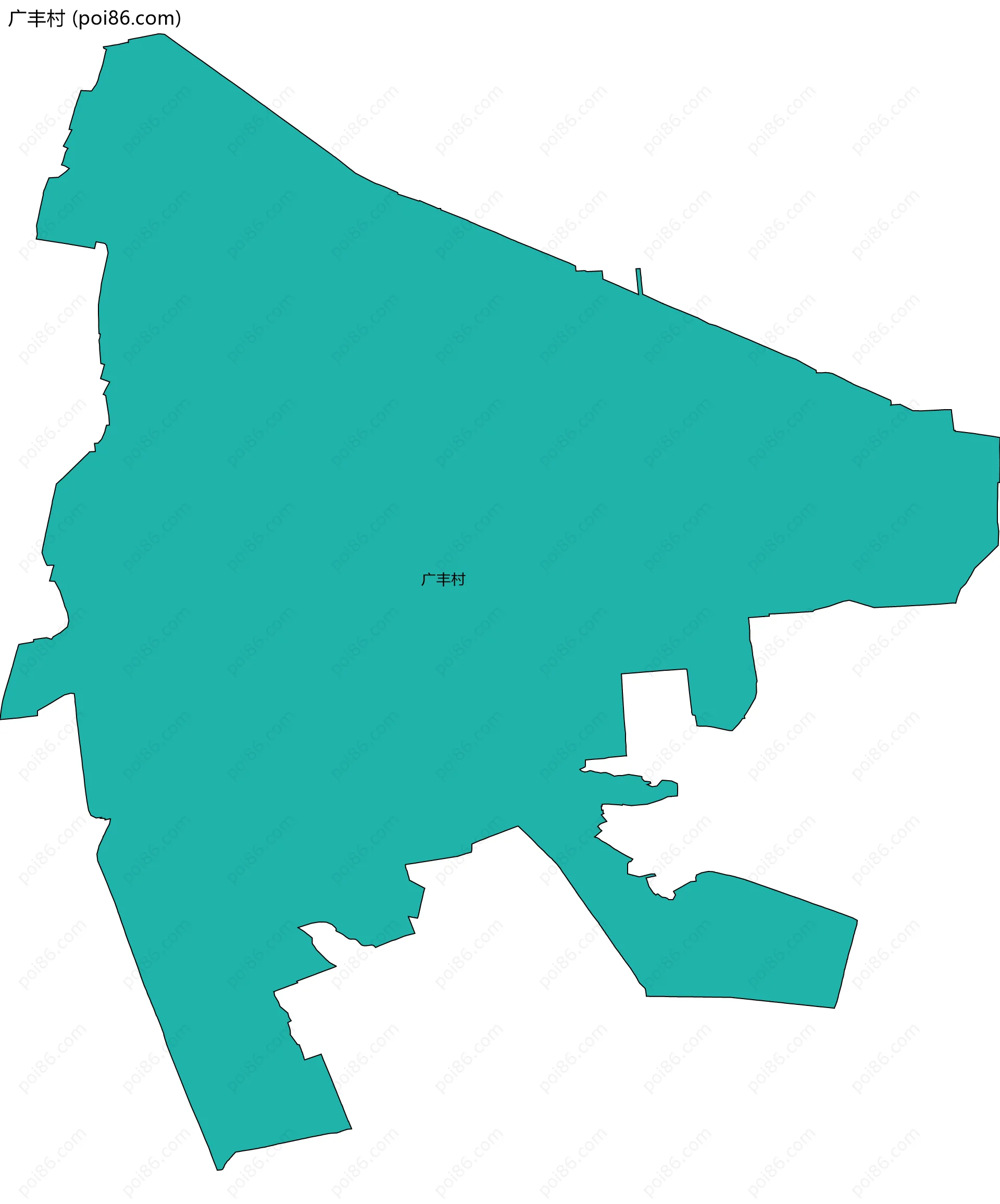 广丰村边界地图