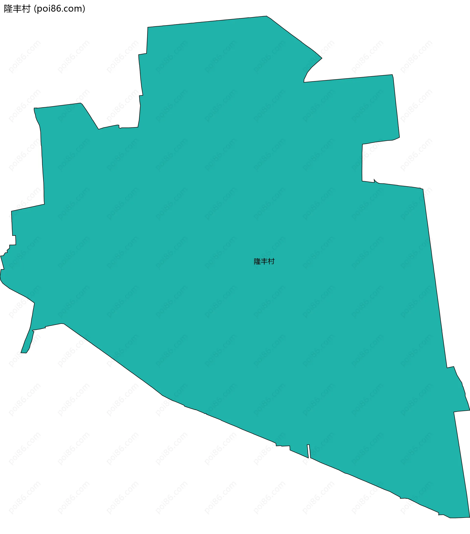 隆丰村边界地图