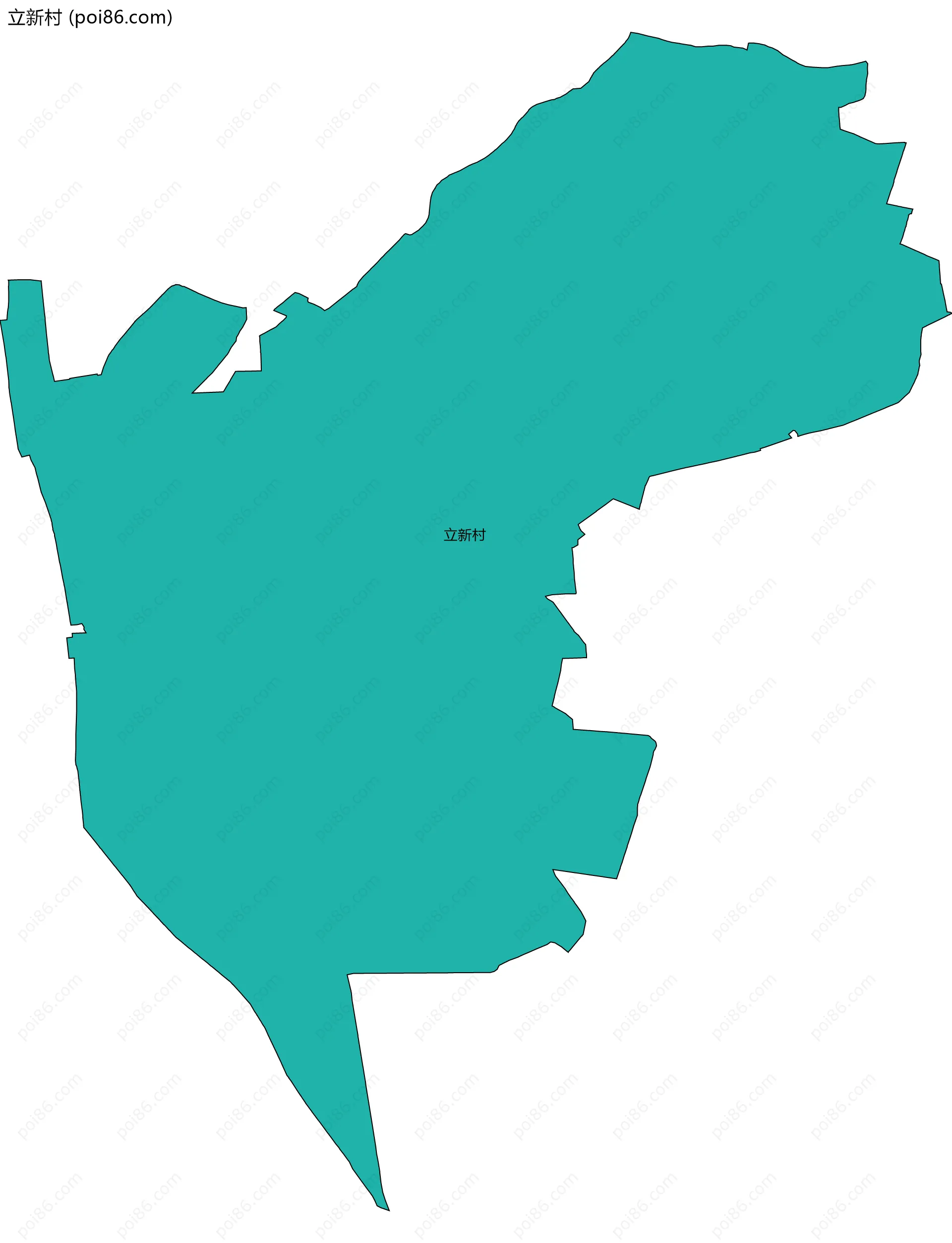 立新村边界地图