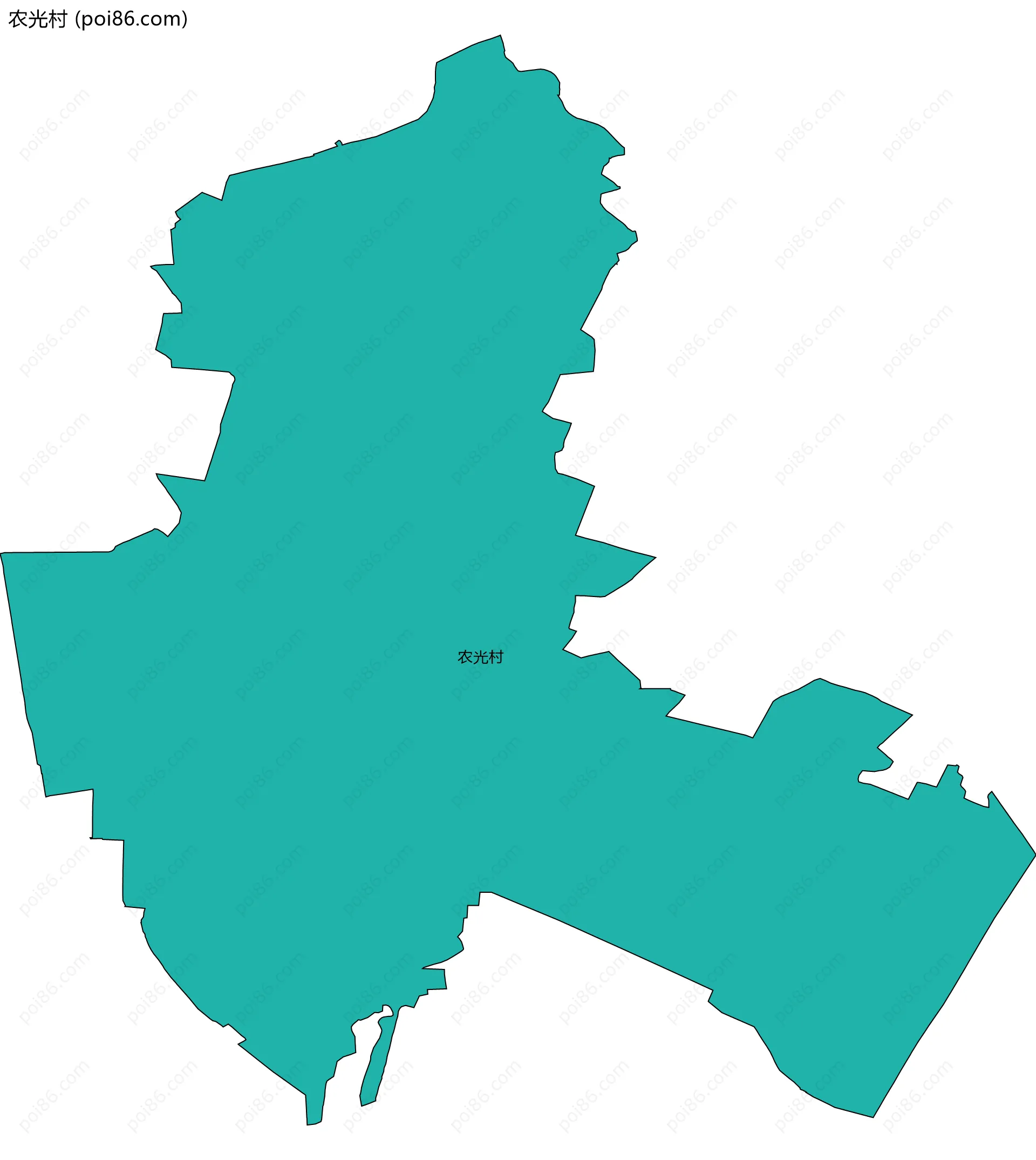 农光村边界地图