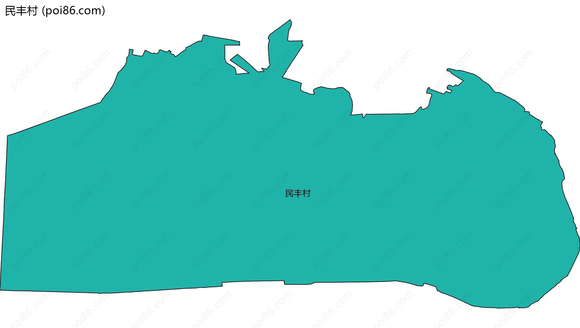 民丰村边界地图