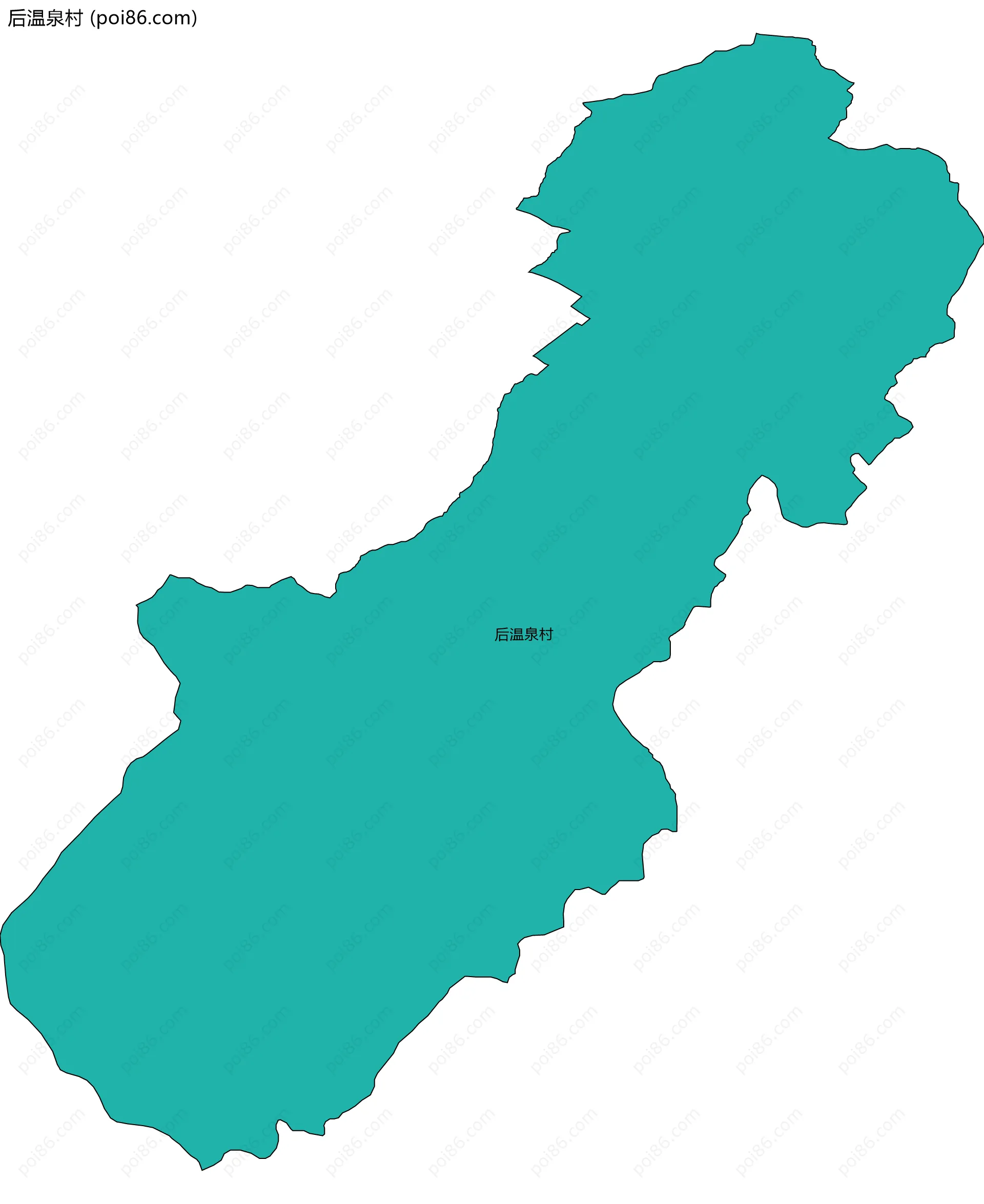 后温泉村边界地图