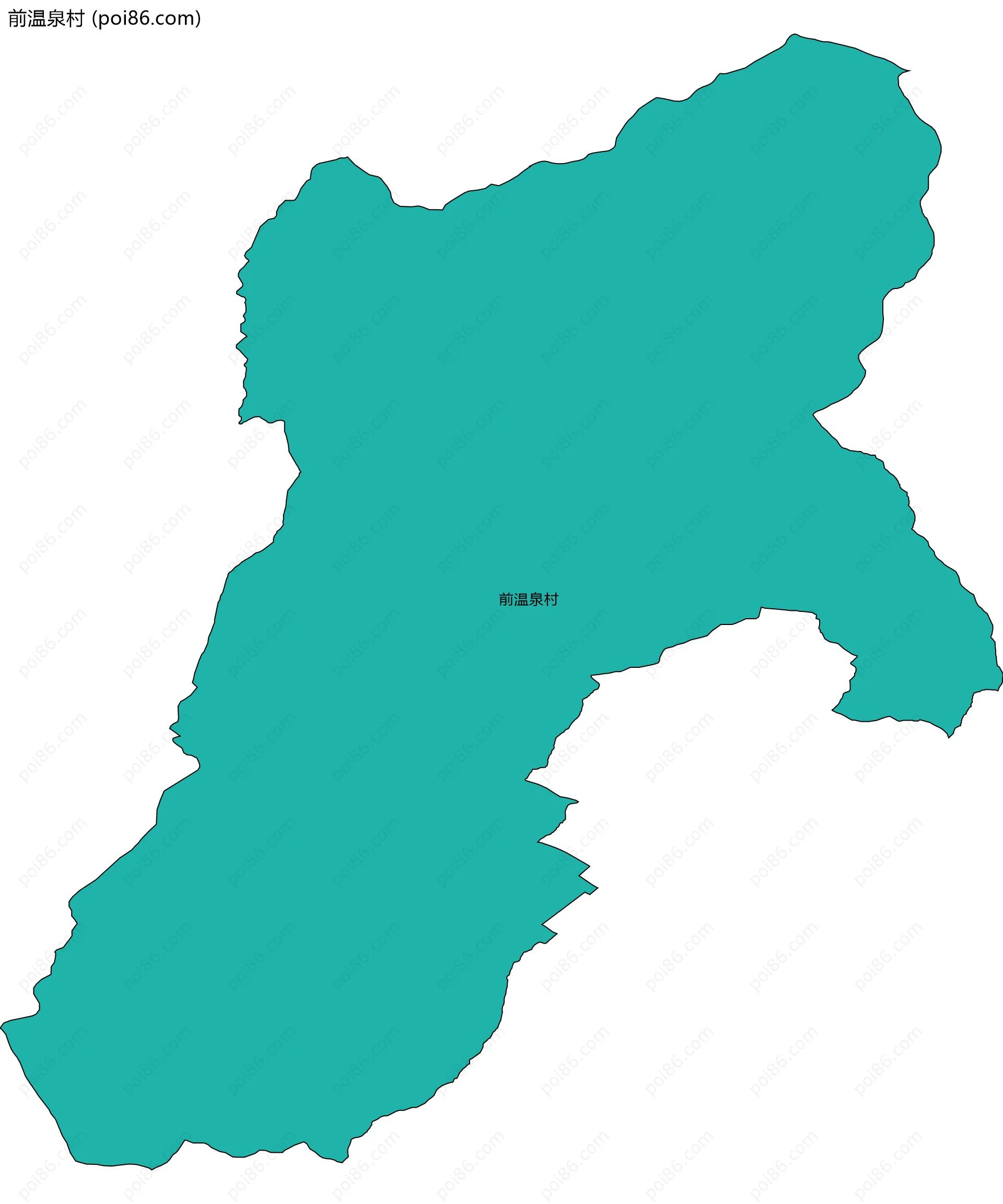 前温泉村边界地图