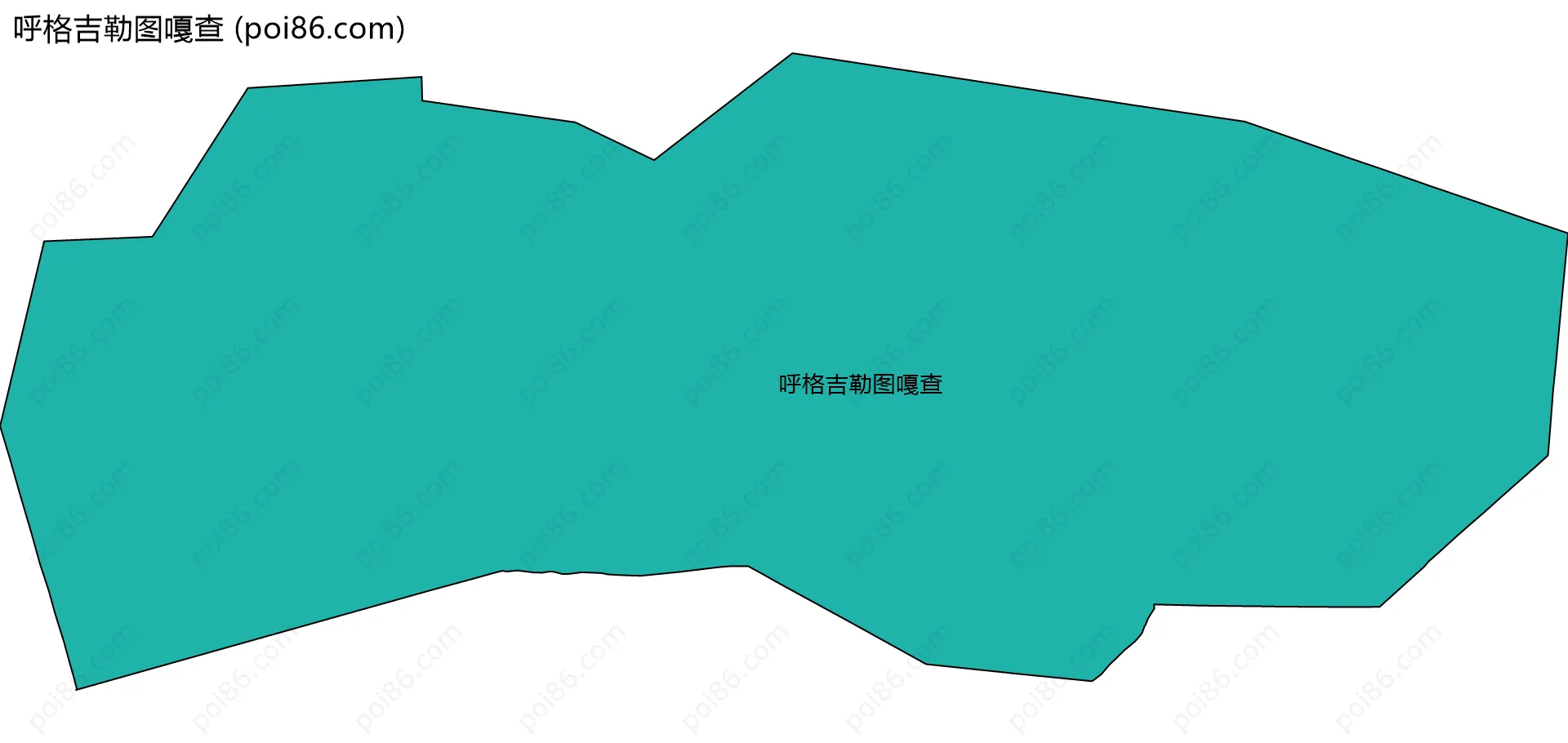 呼格吉勒图嘎查边界地图