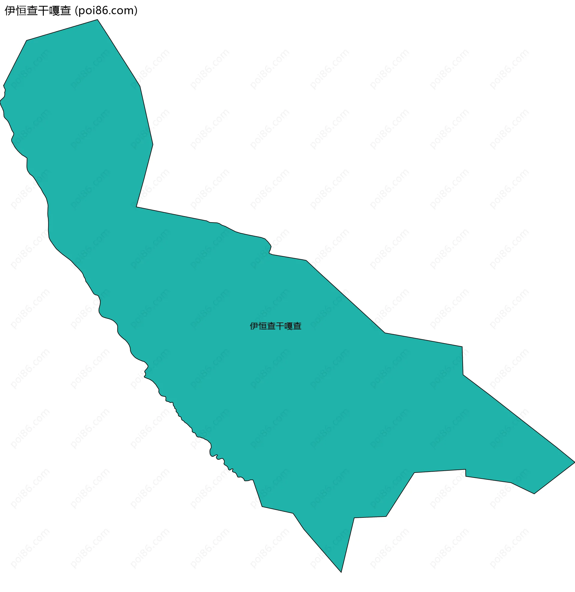 伊恒查干嘎查边界地图