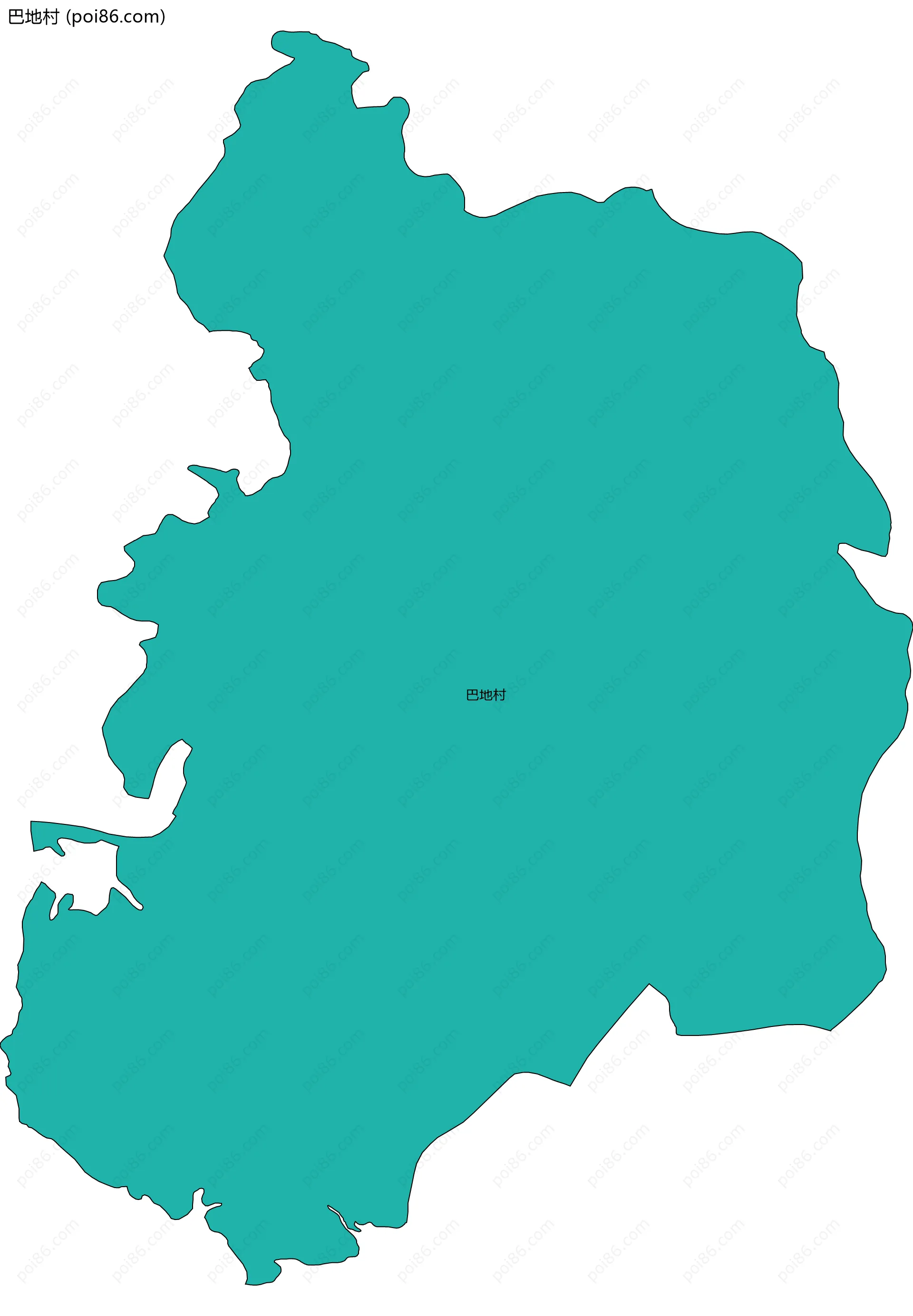 巴地村边界地图