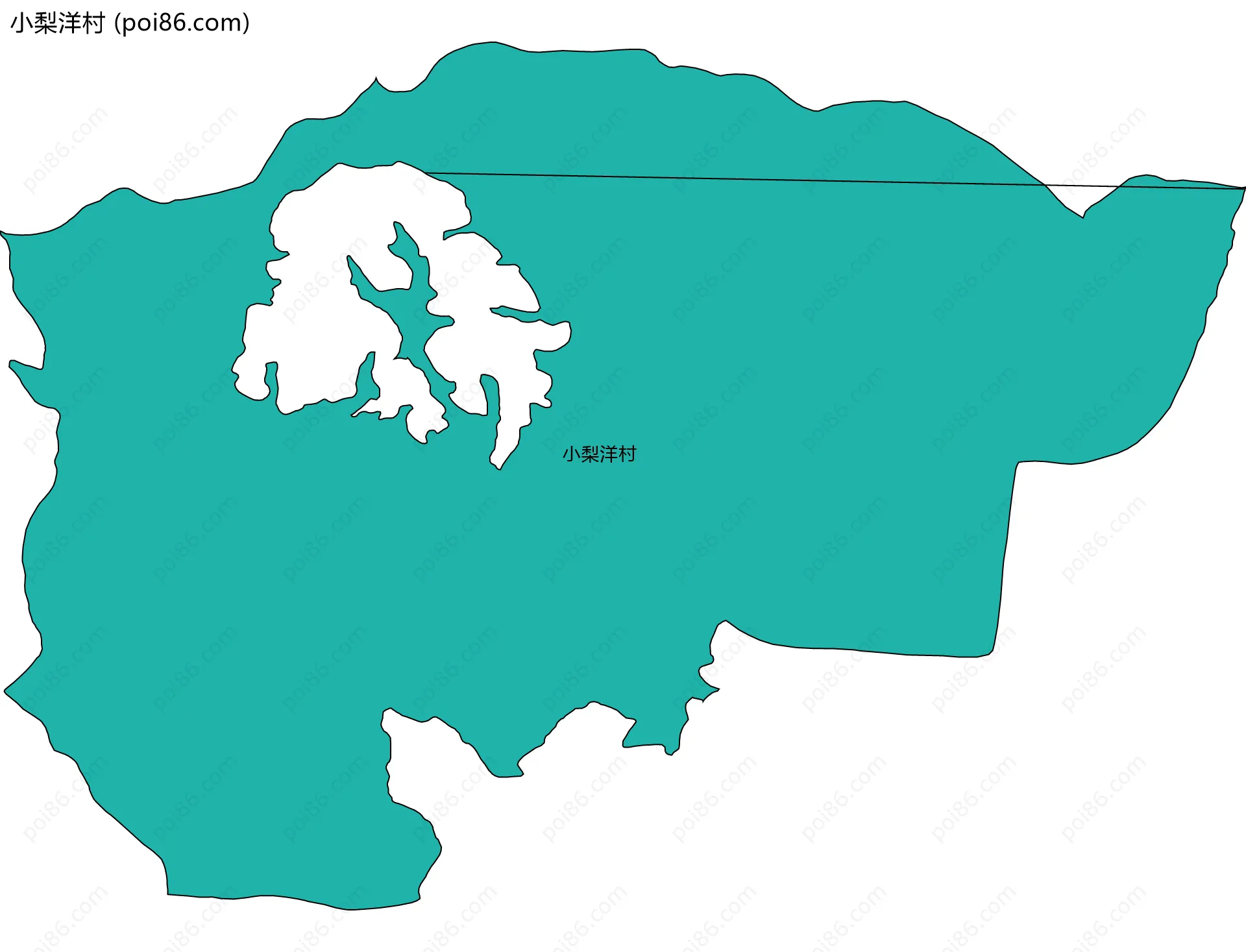 小梨洋村边界地图
