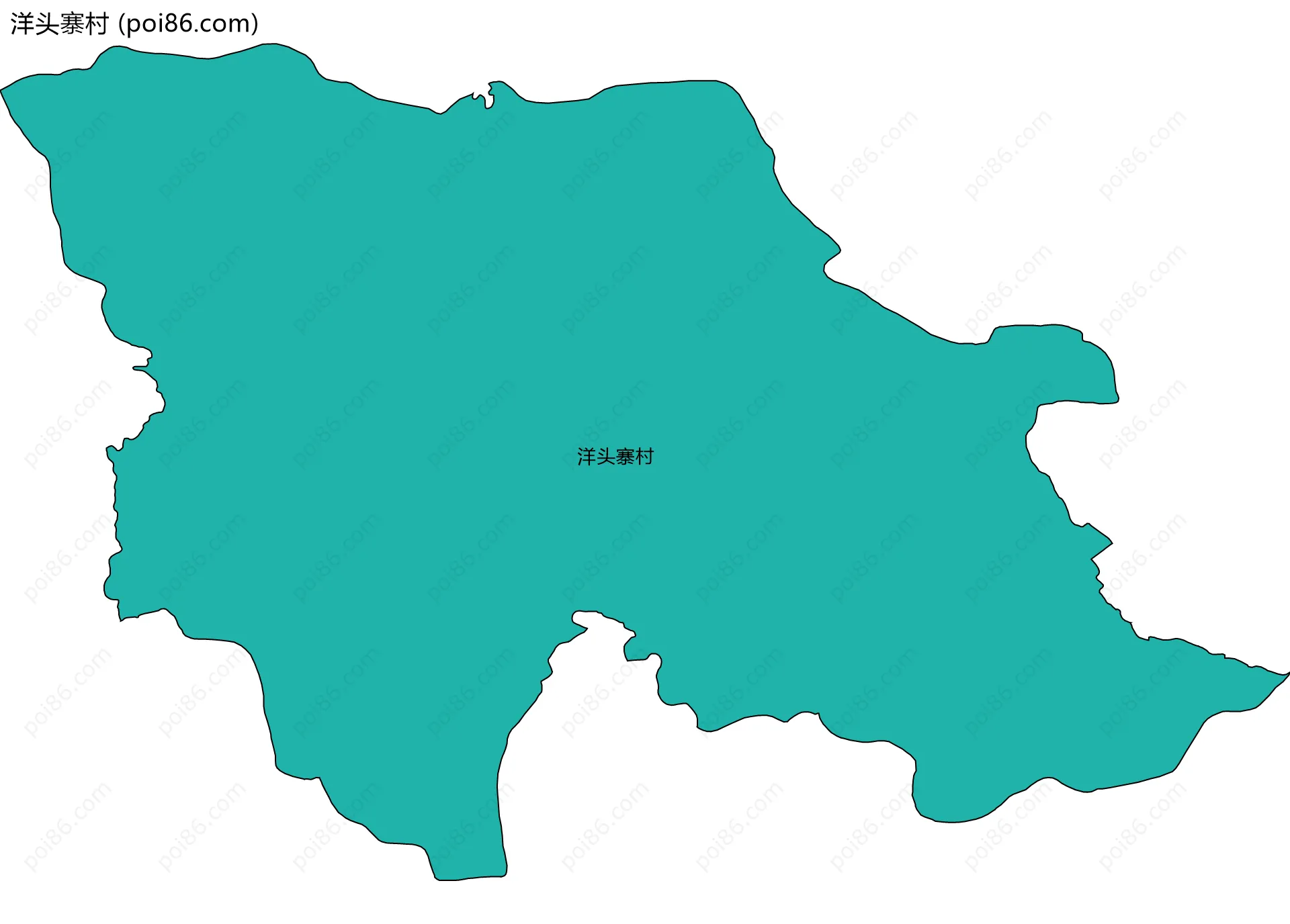 洋头寨村边界地图