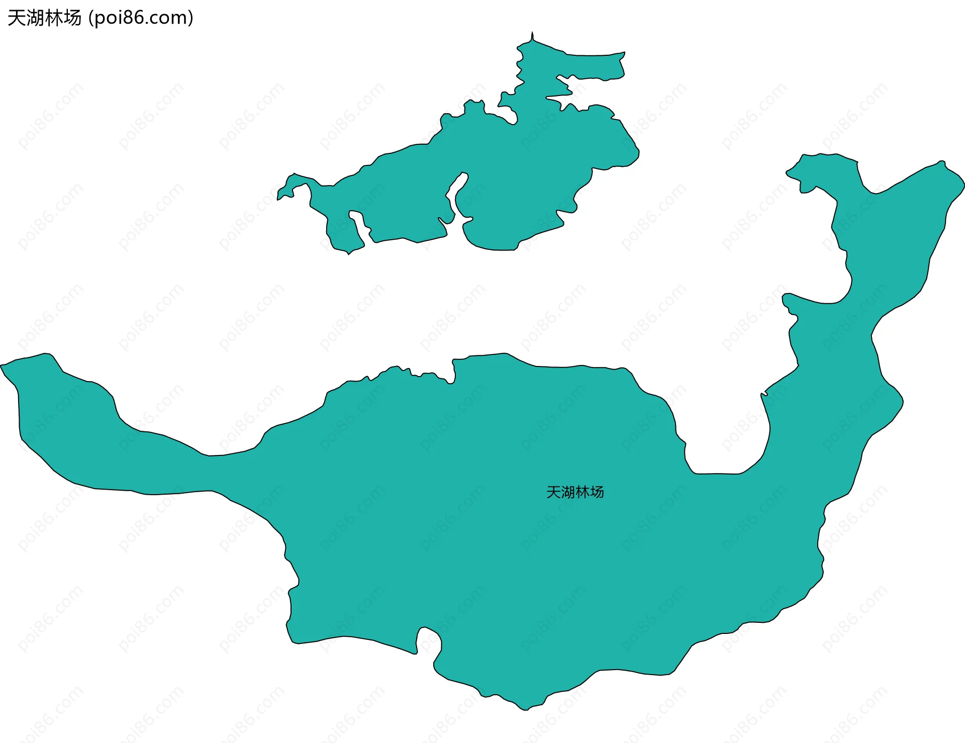 天湖林场边界地图