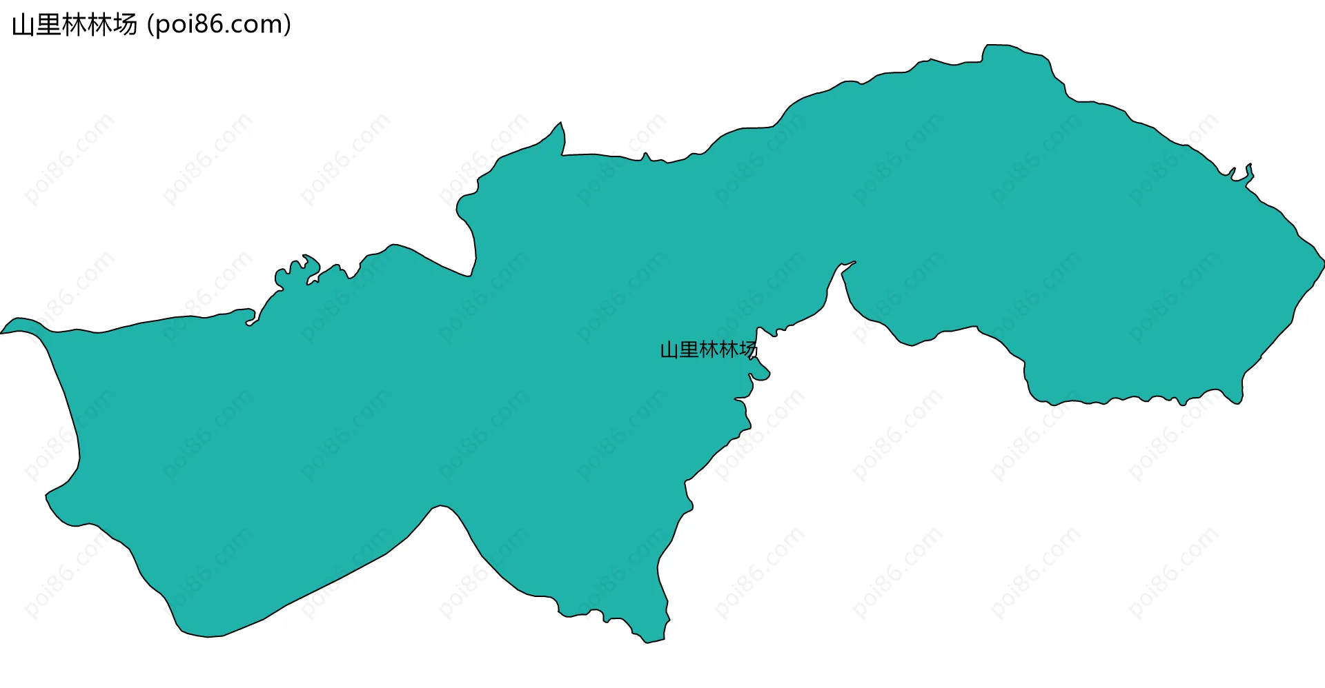 山里林林场边界地图