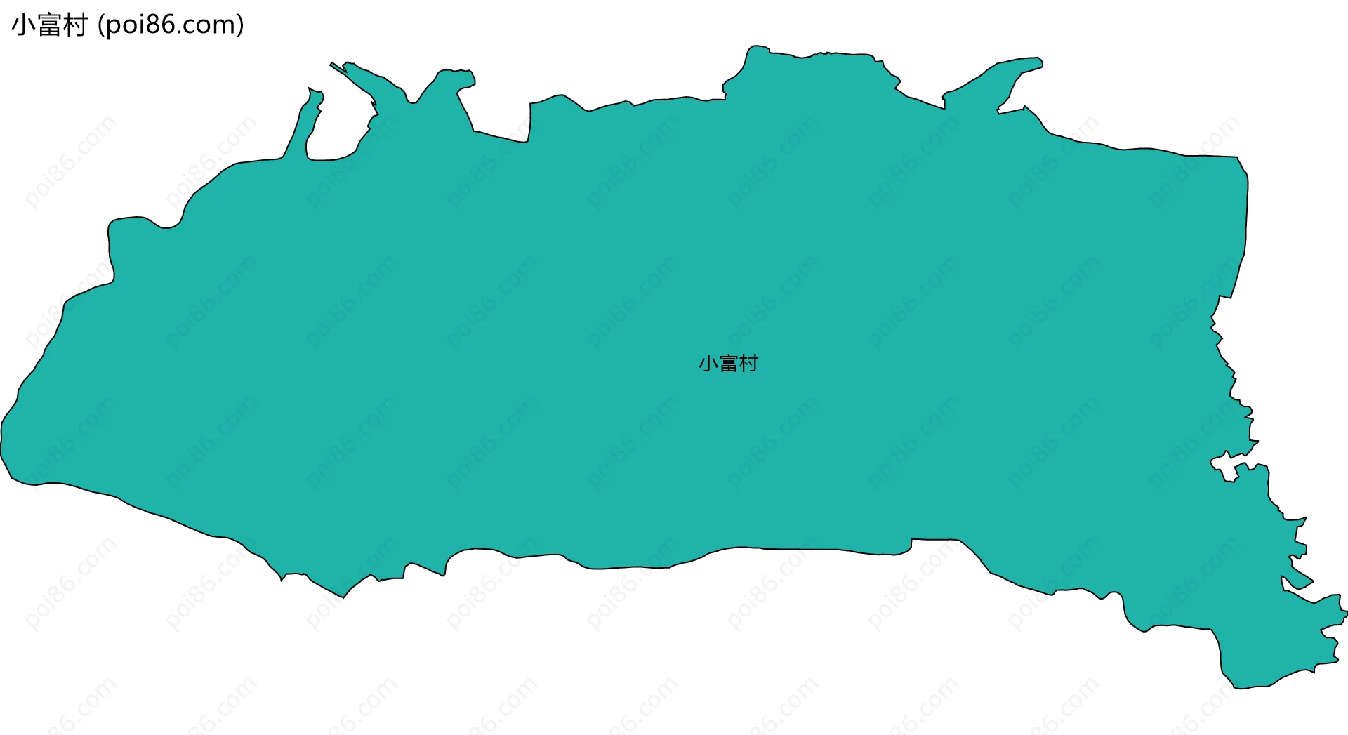 小富村边界地图