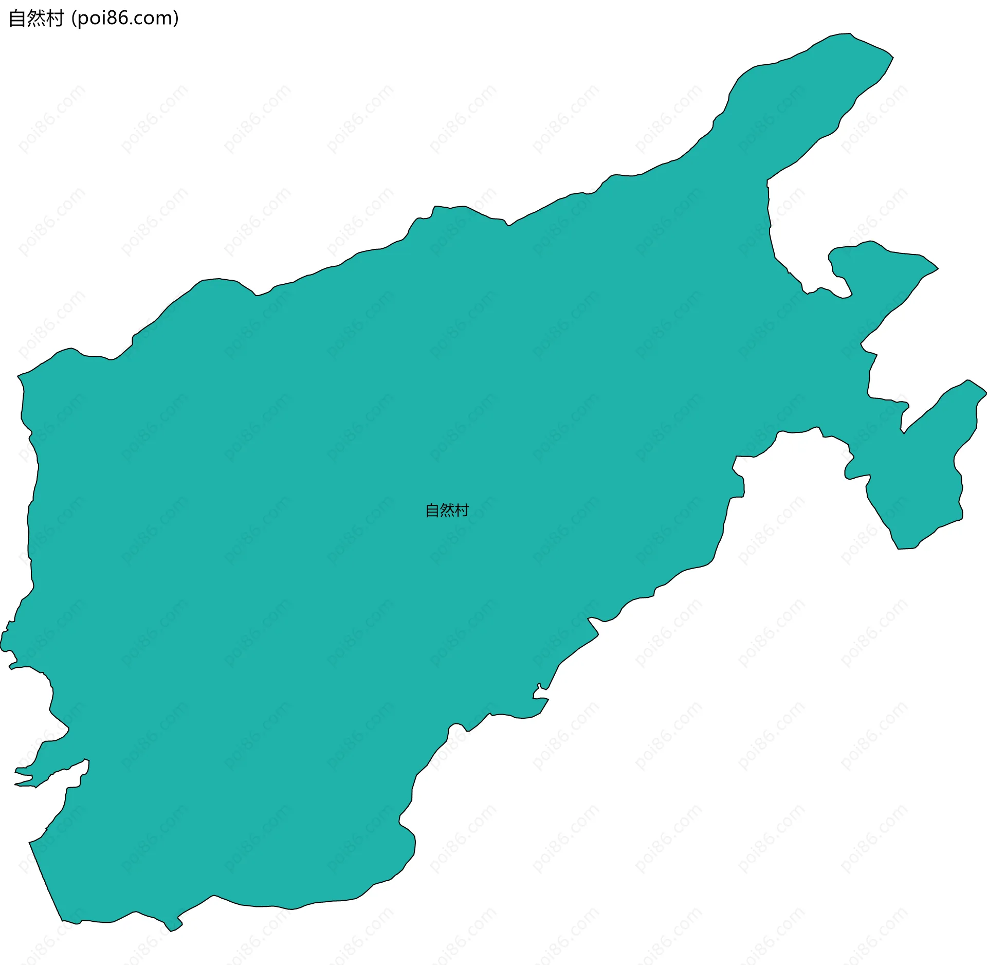 自然村边界地图