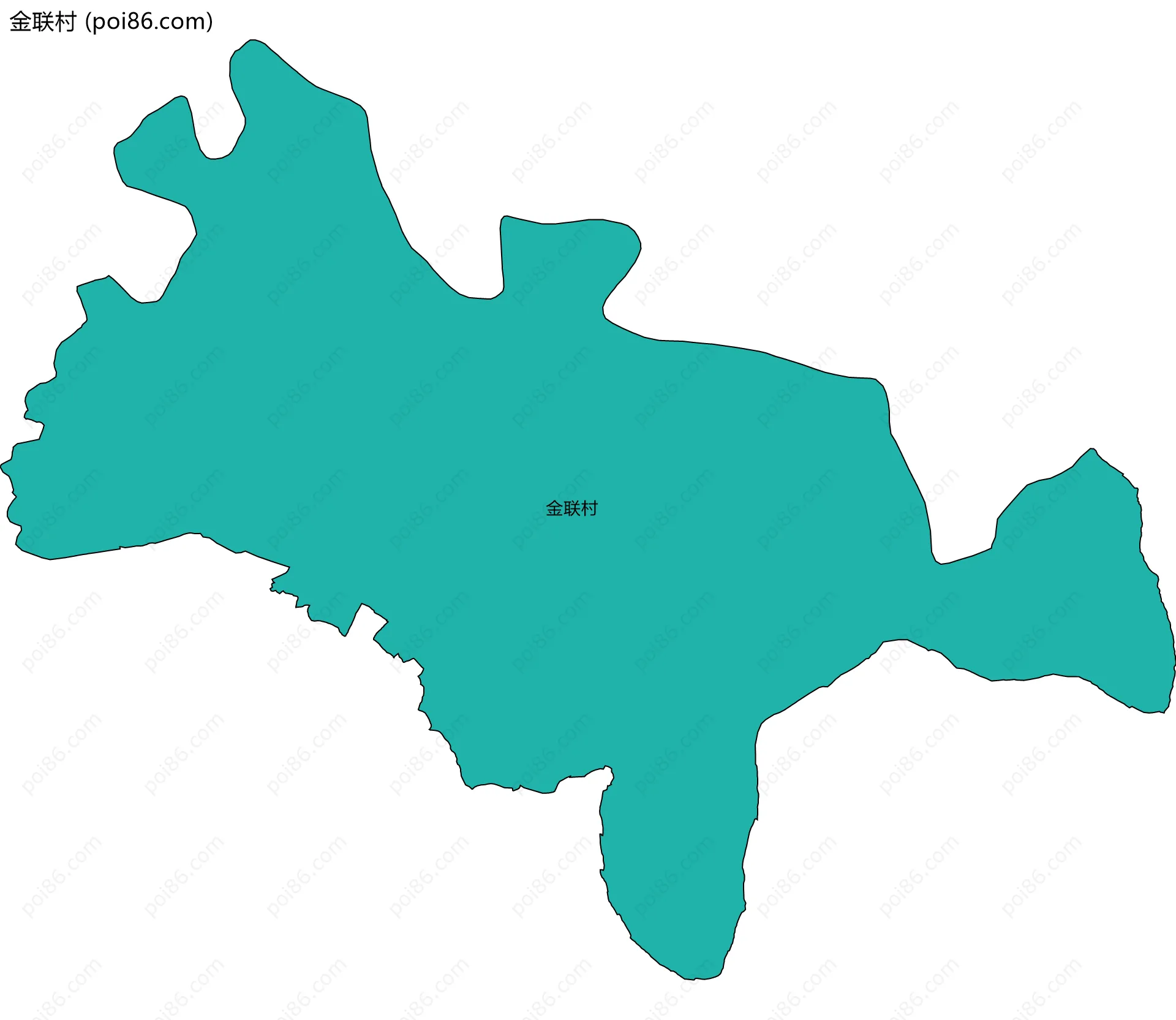 金联村边界地图