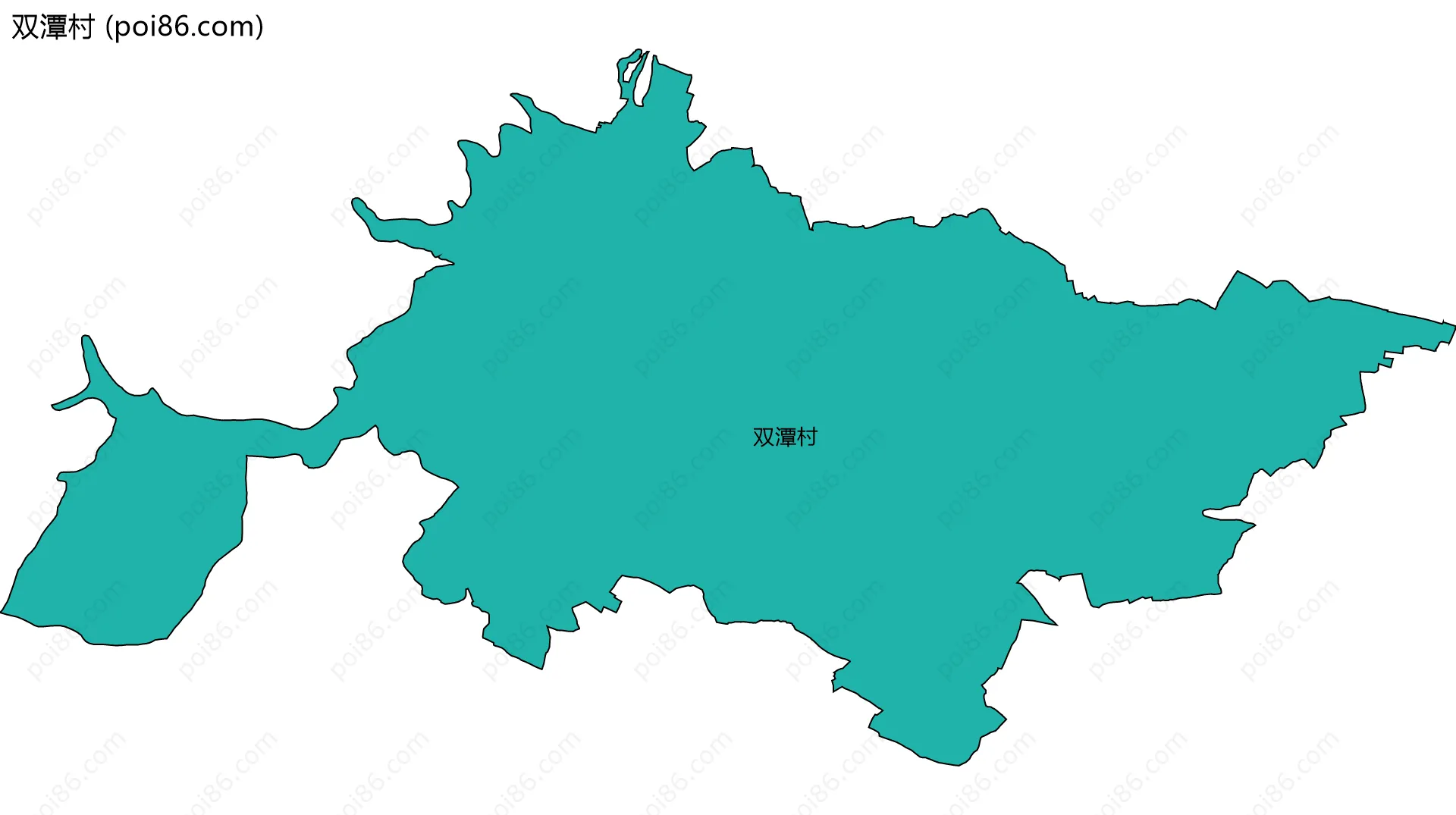 双潭村边界地图