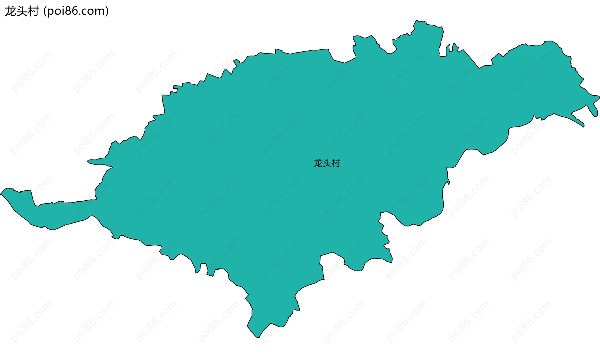 龙头村边界地图