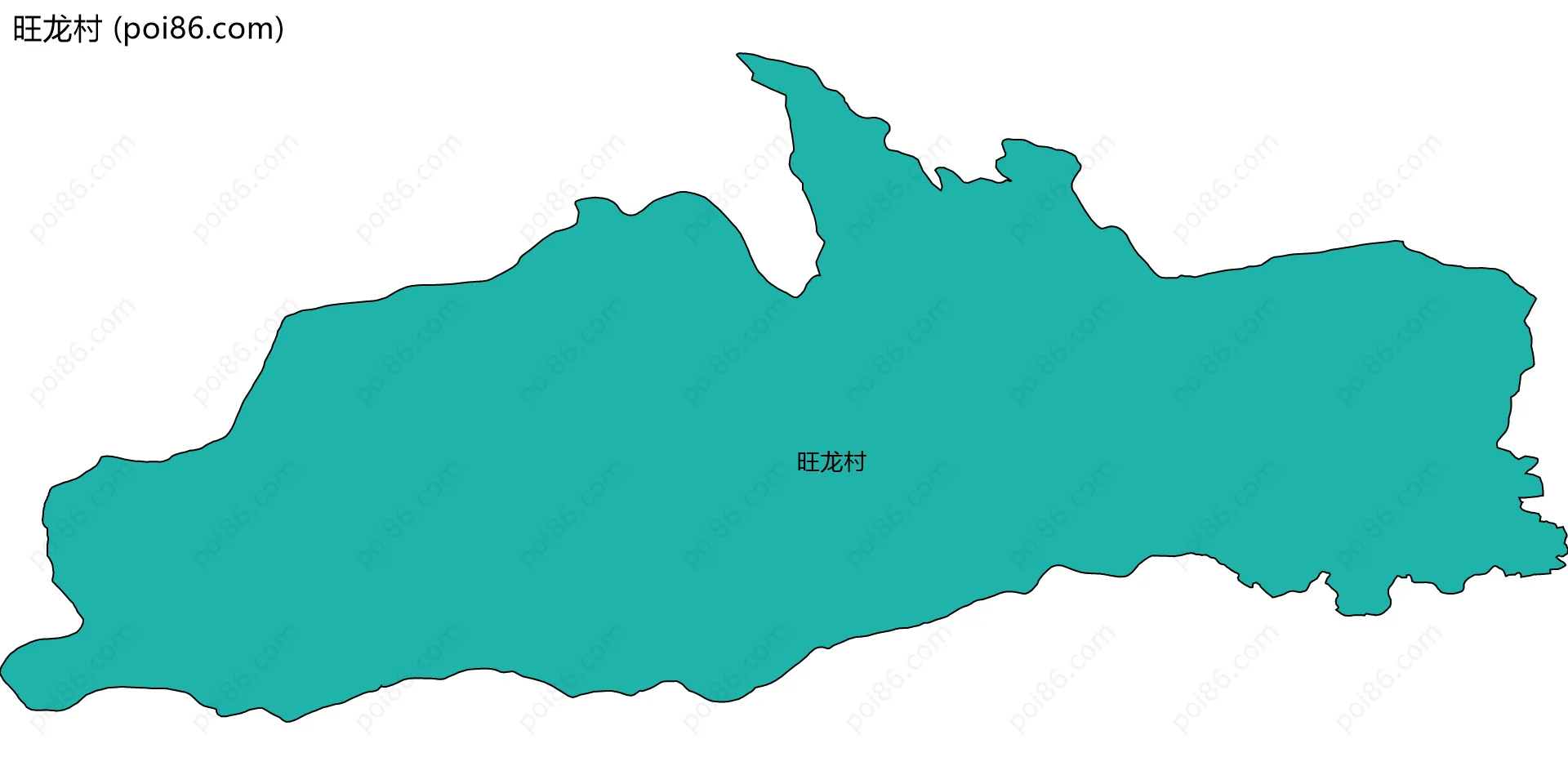 旺龙村边界地图