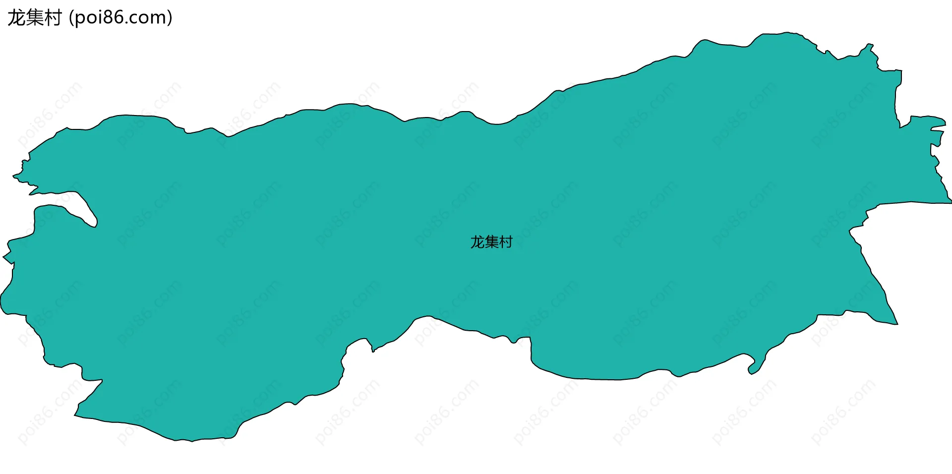 龙集村边界地图