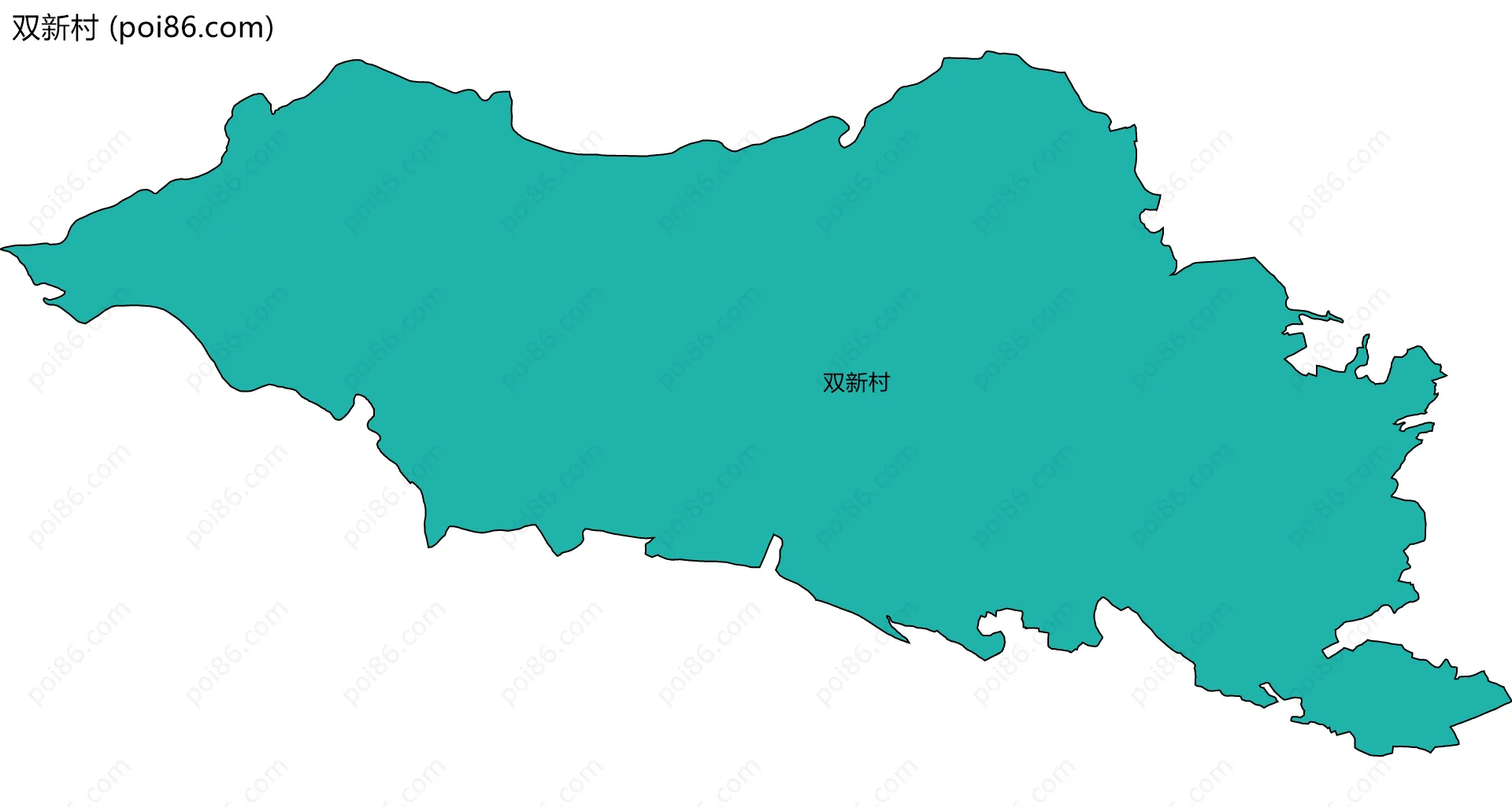 双新村边界地图