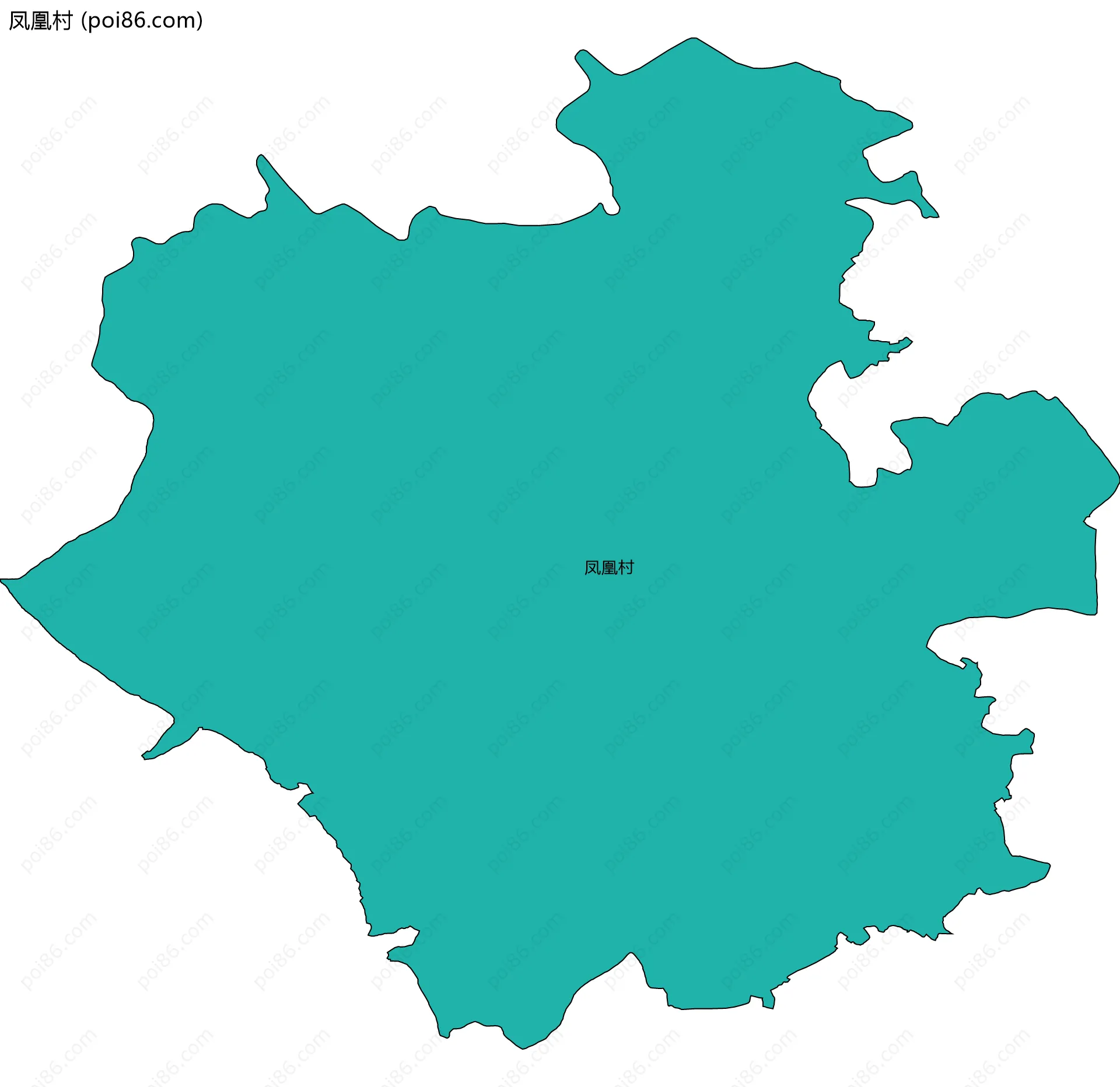 凤凰村边界地图