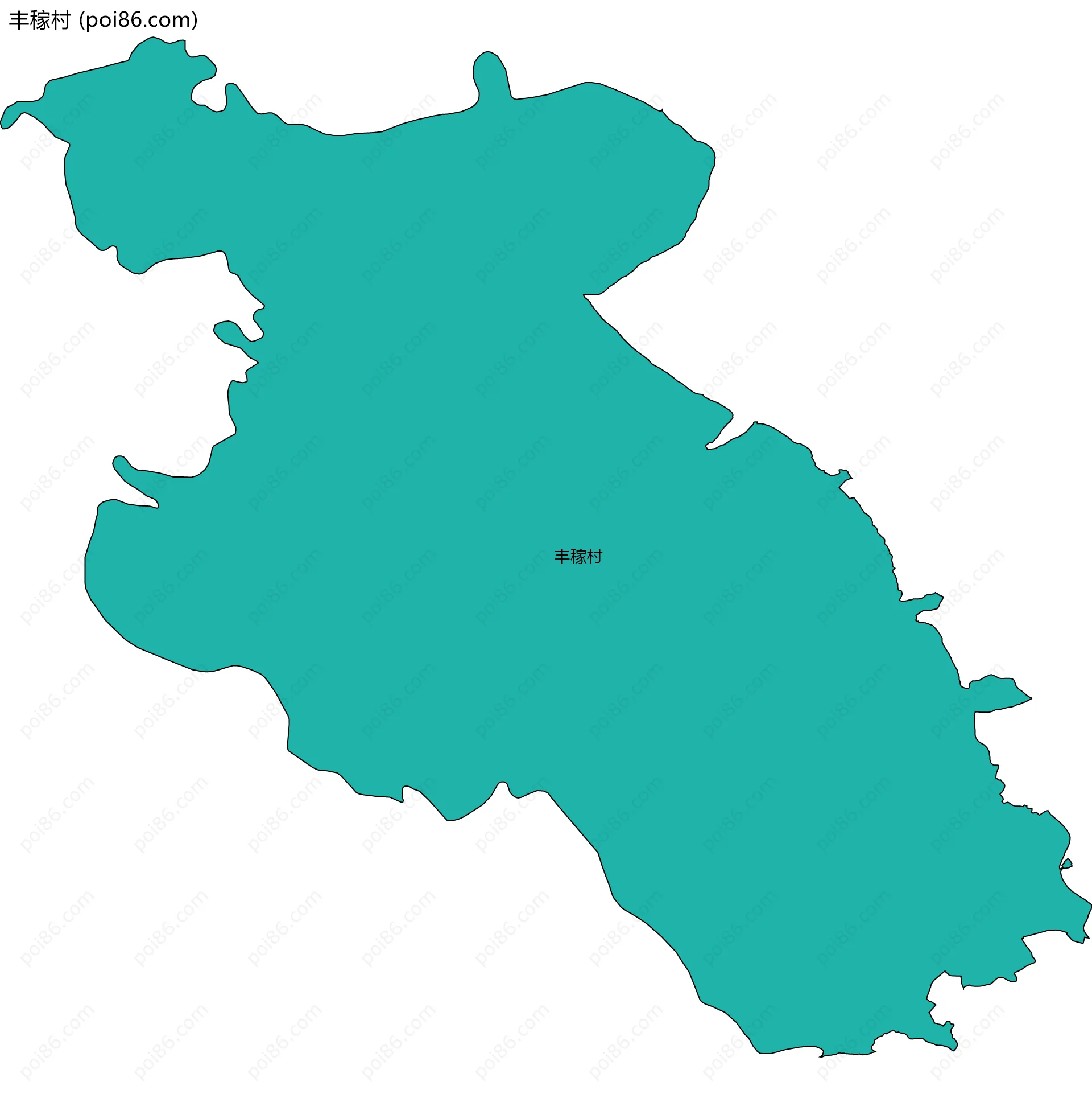 丰稼村边界地图