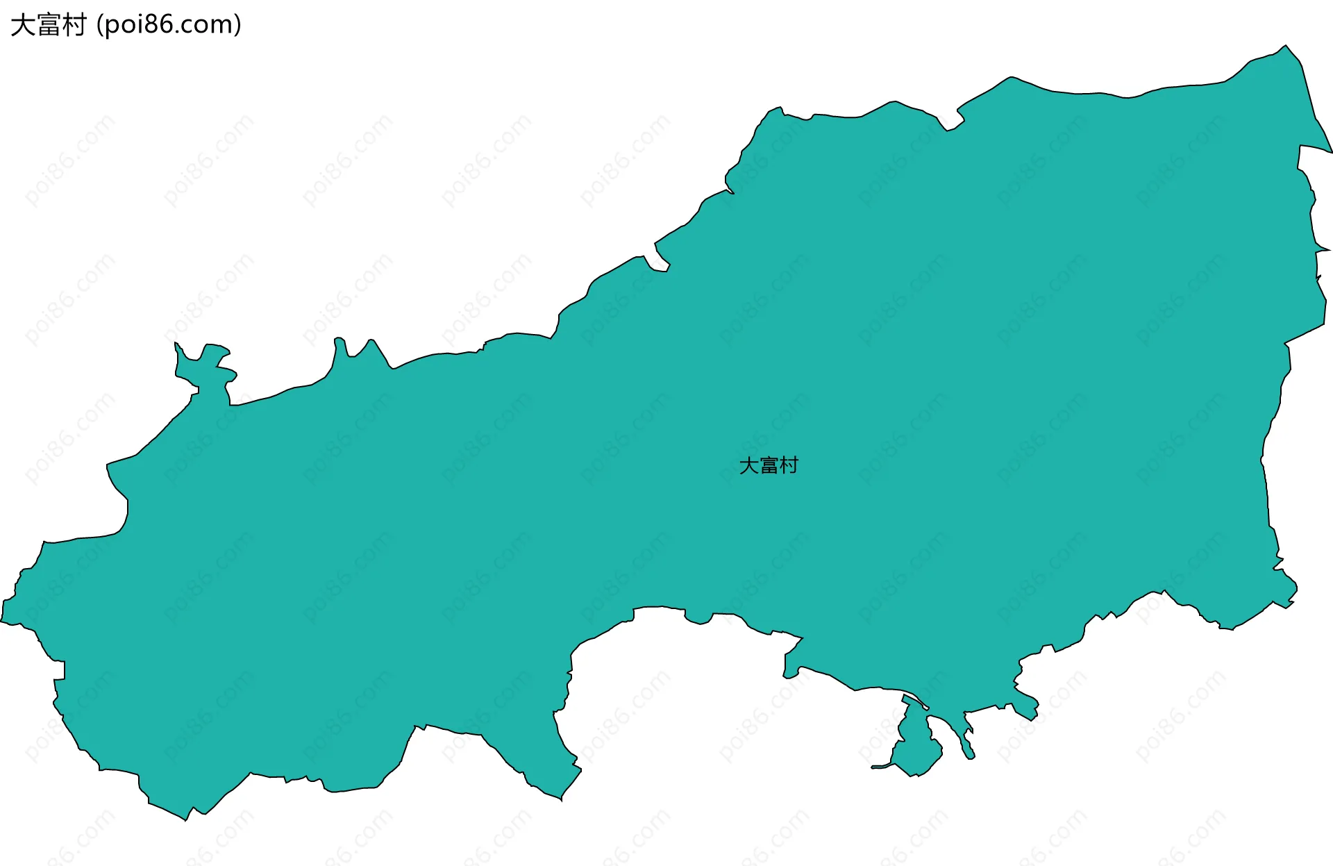 大富村边界地图