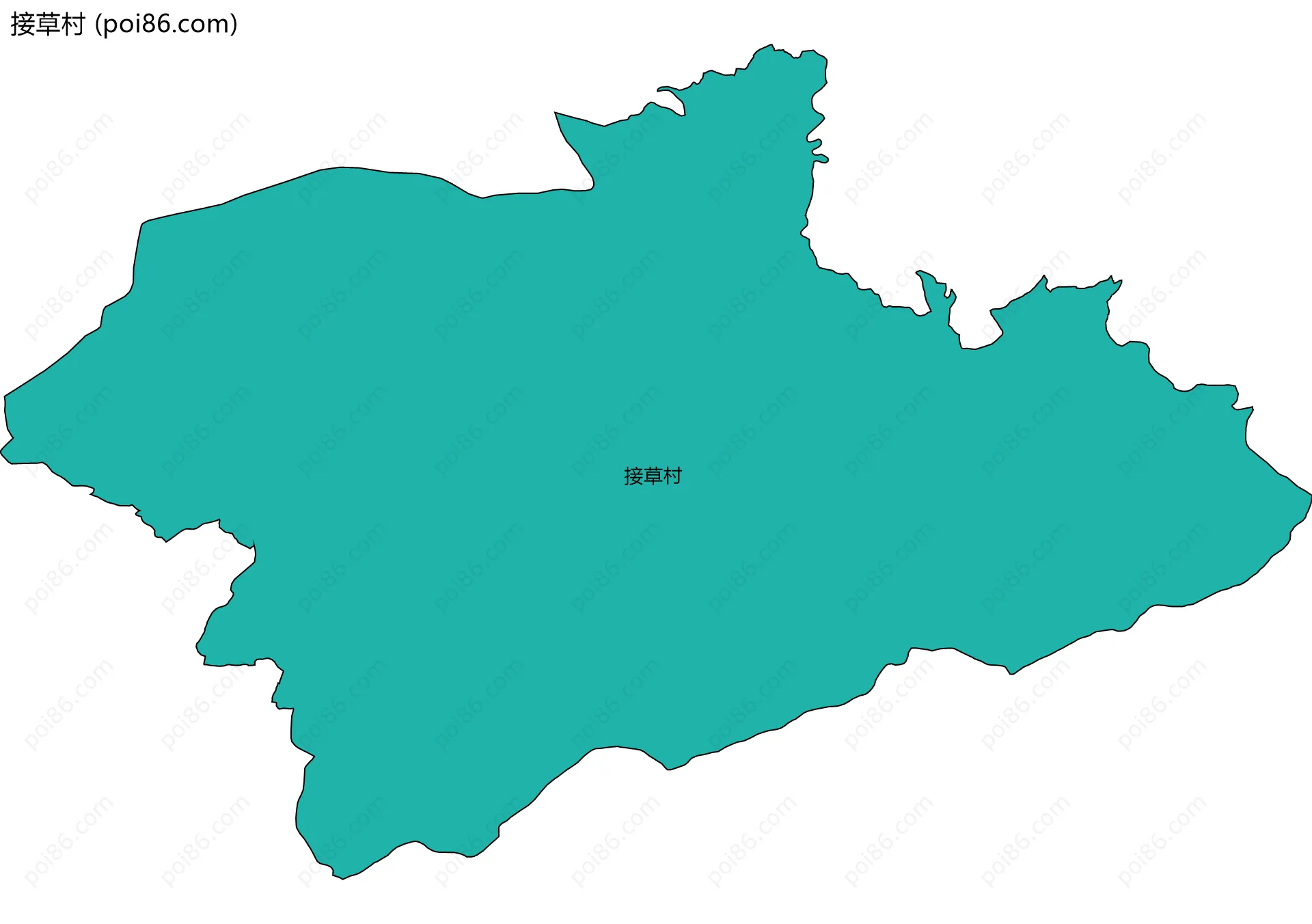 接草村边界地图