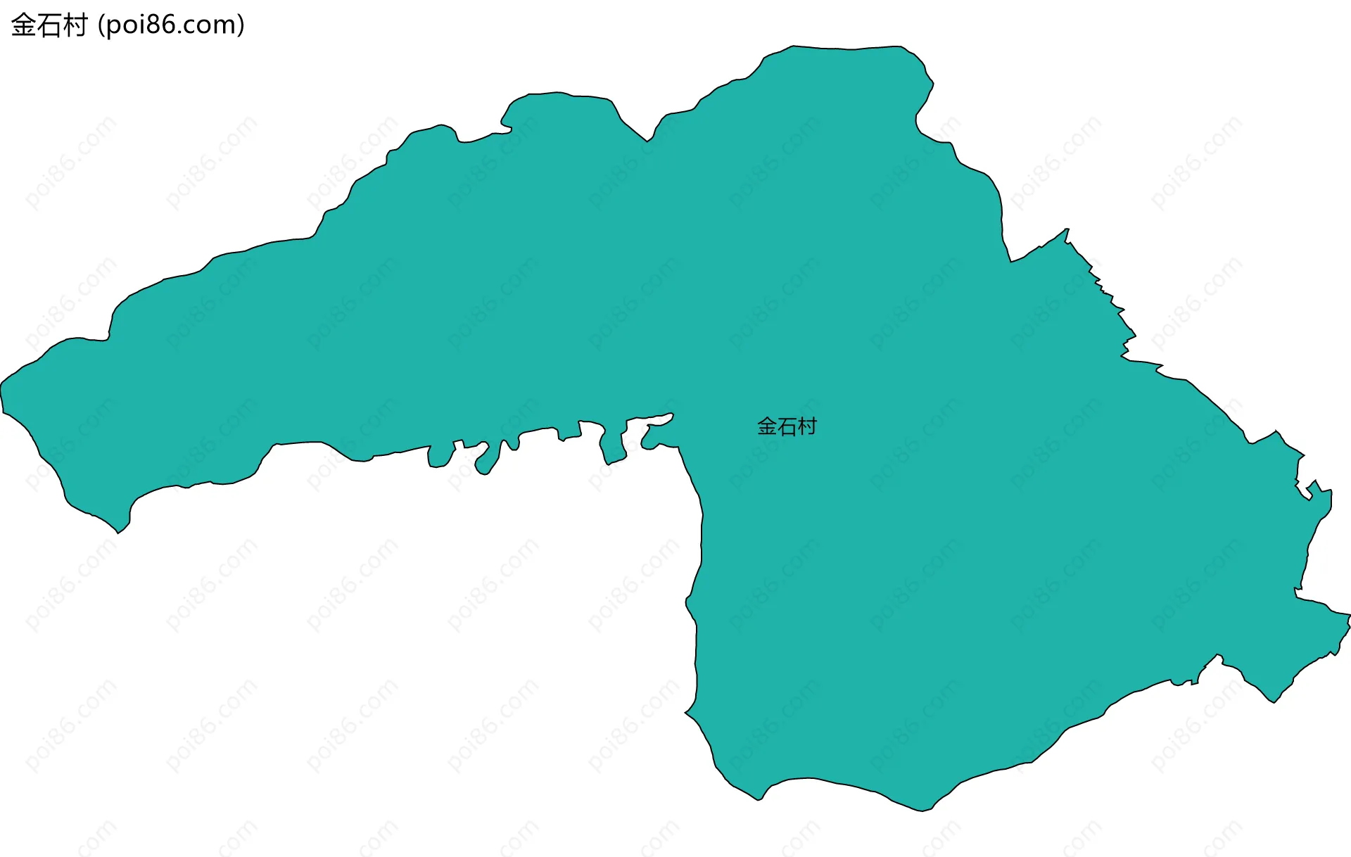 金石村边界地图