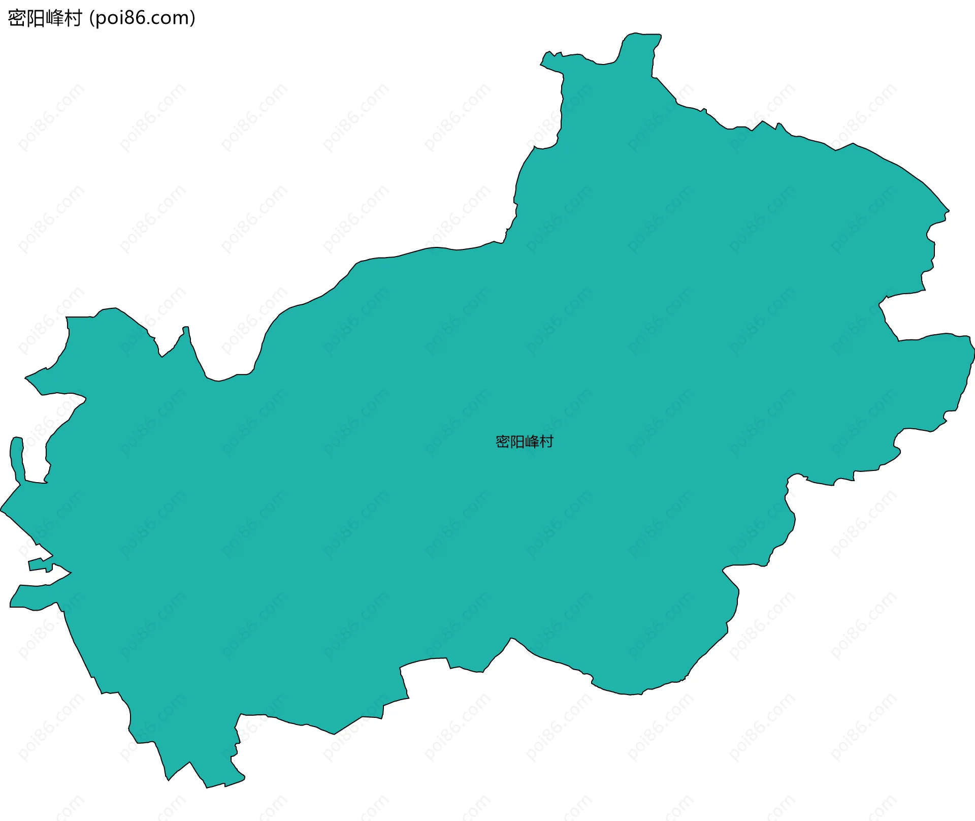 密阳峰村边界地图