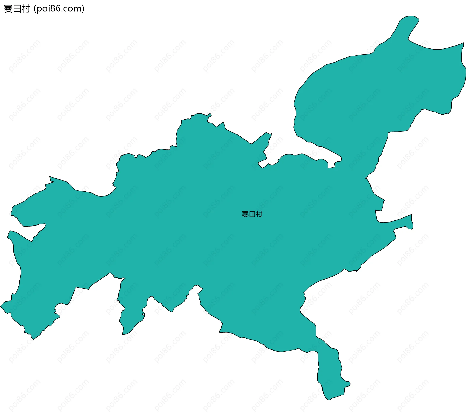 赛田村边界地图