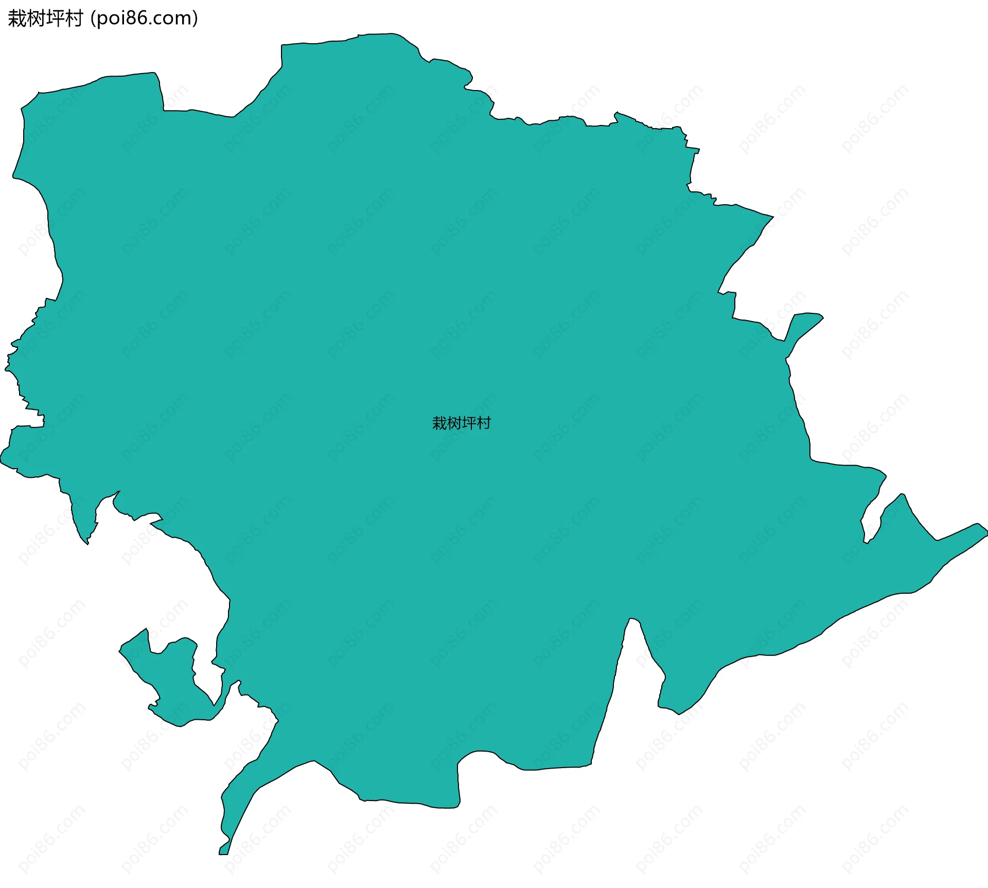 栽树坪村边界地图