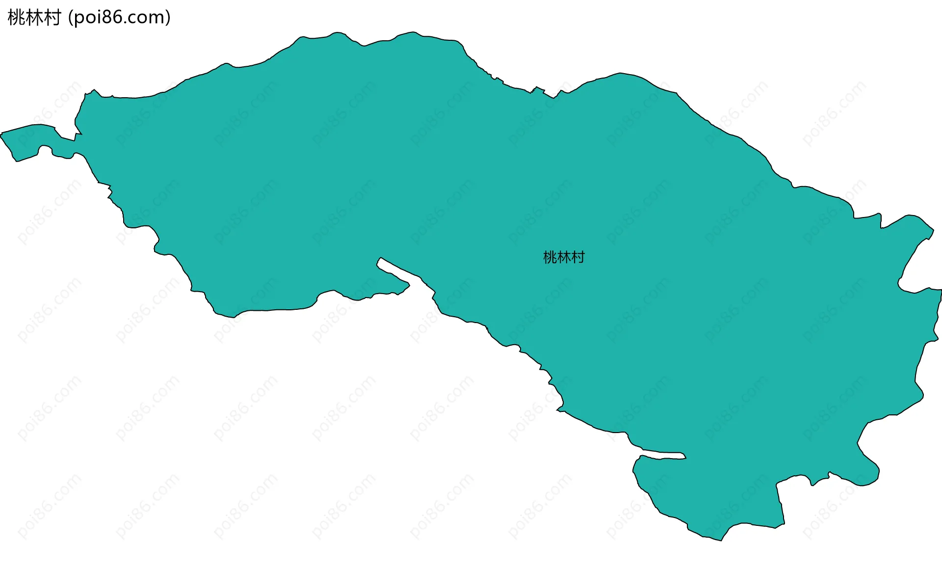 桃林村边界地图