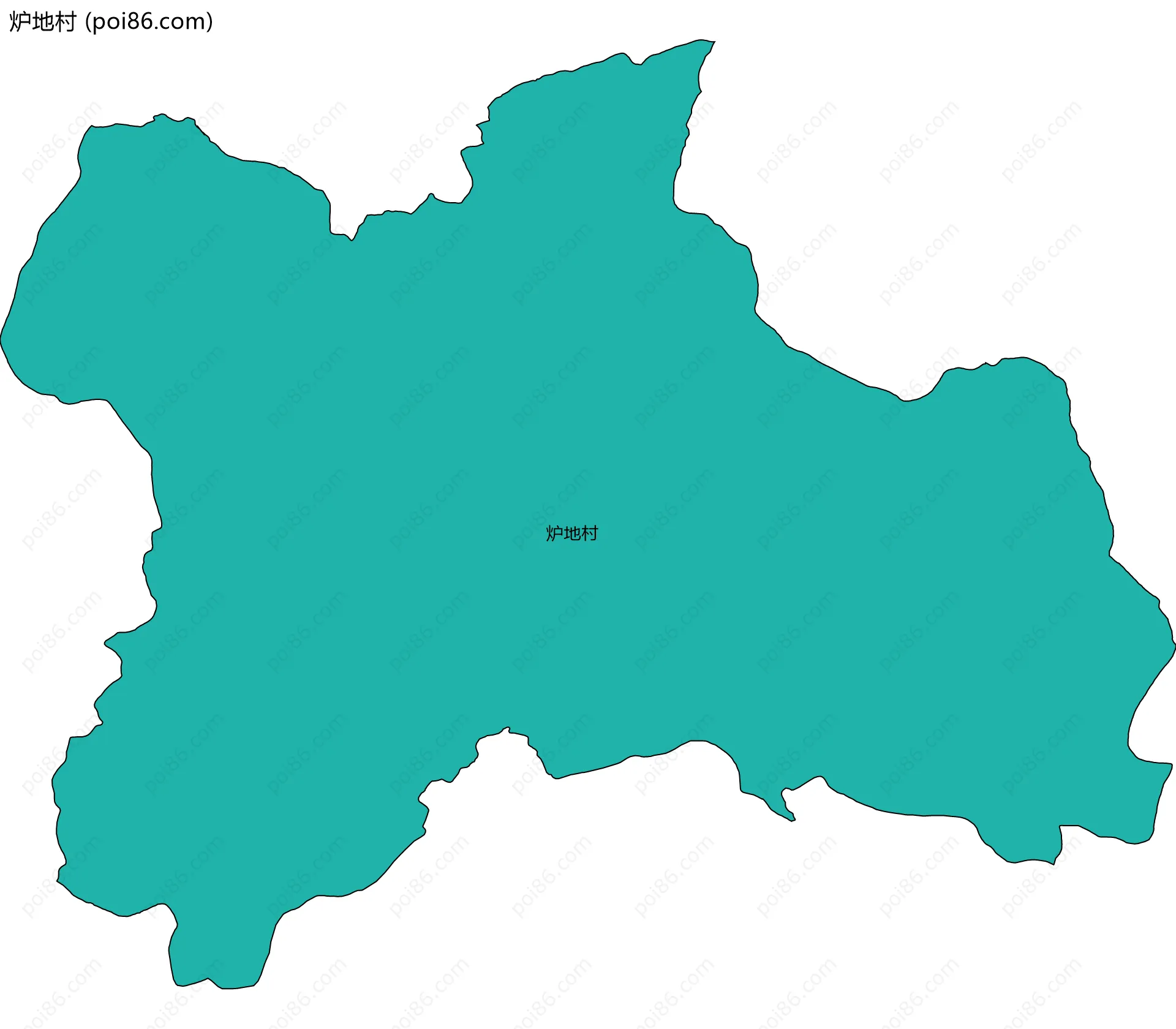 炉地村边界地图