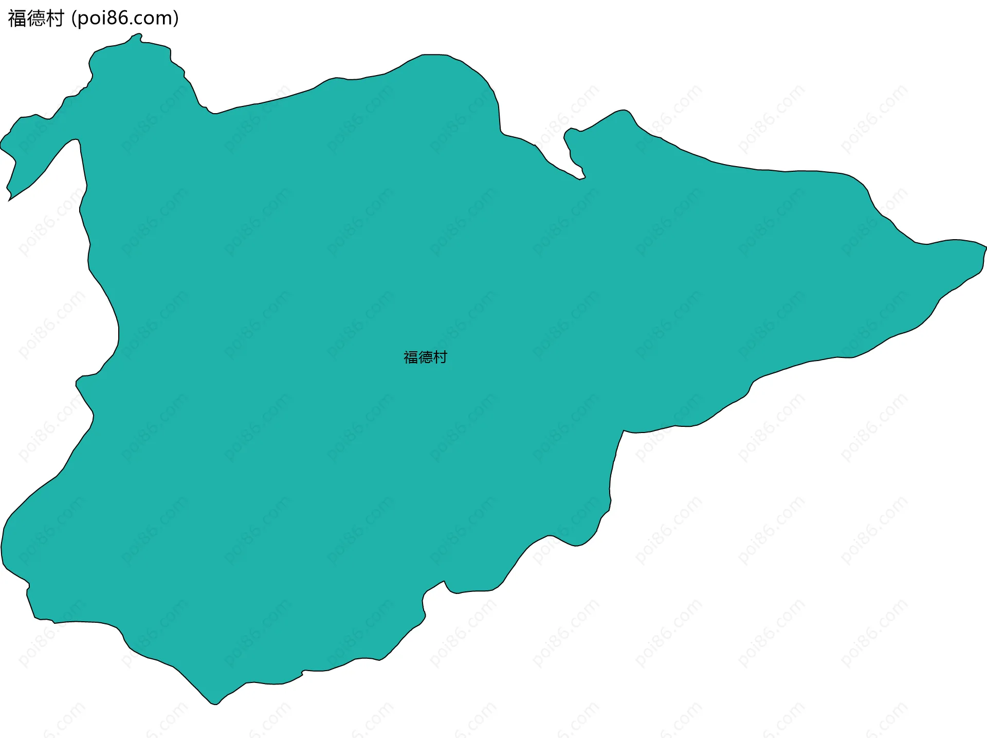 福德村边界地图