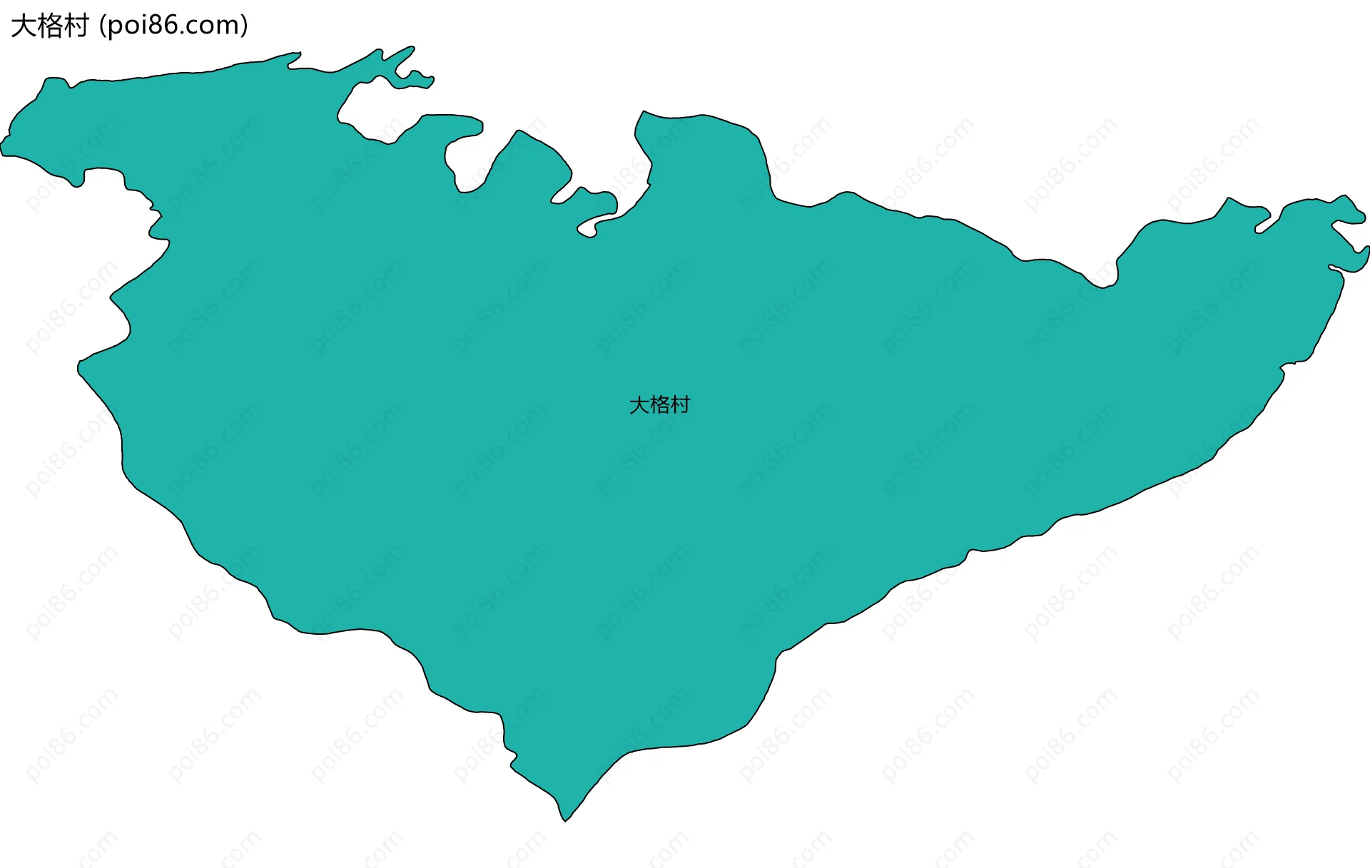 大格村边界地图