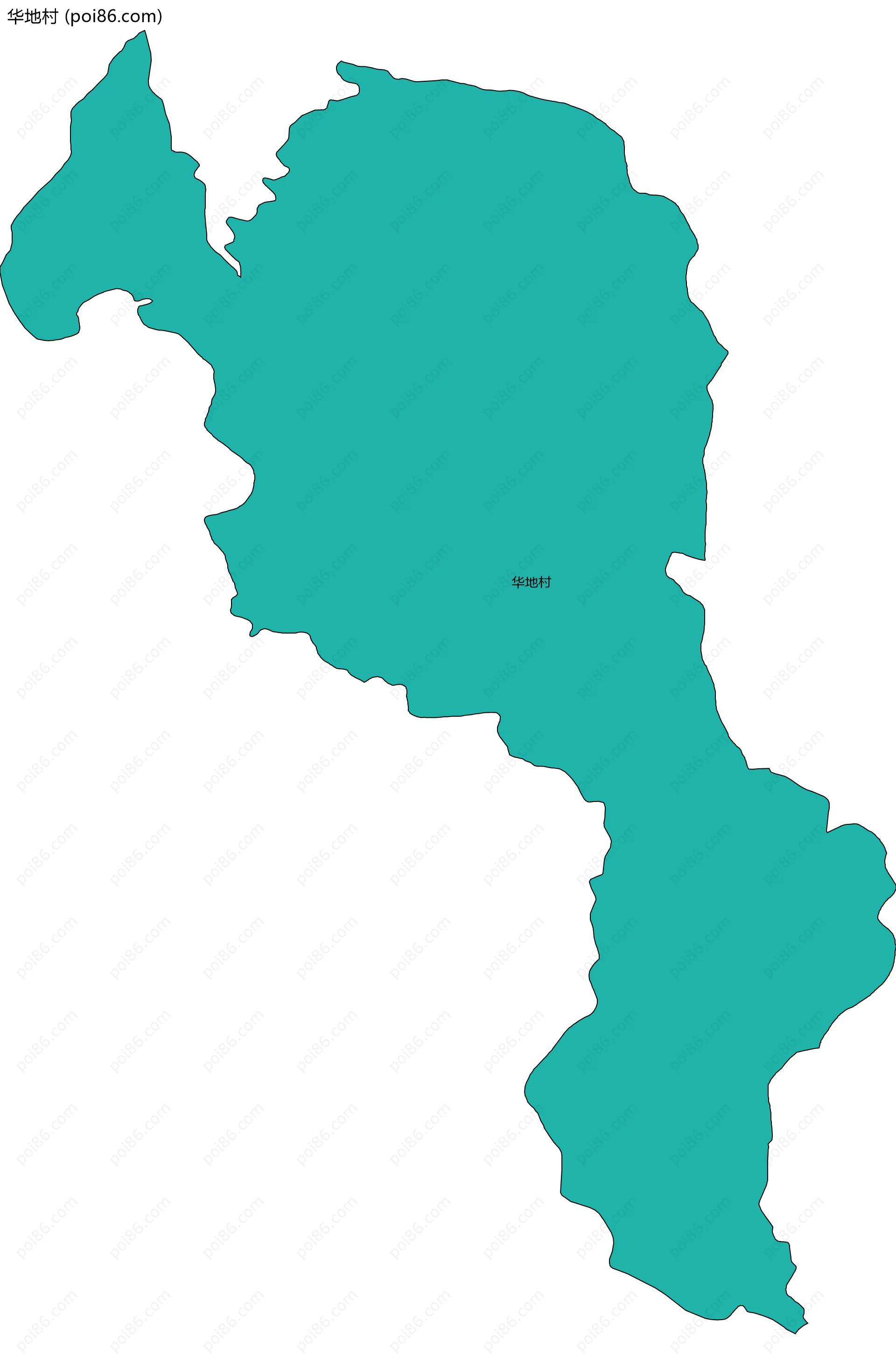 华地村边界地图