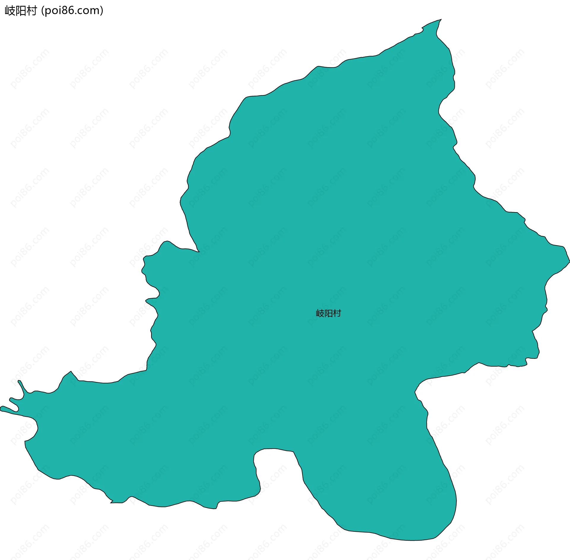 岐阳村边界地图