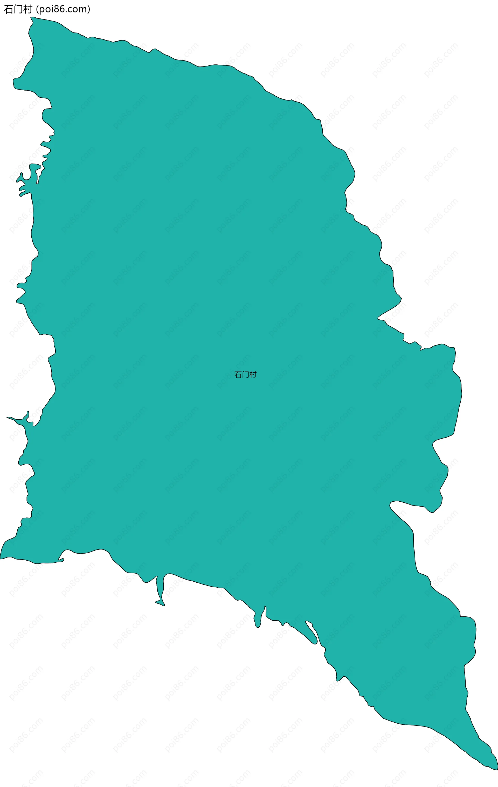 石门村边界地图