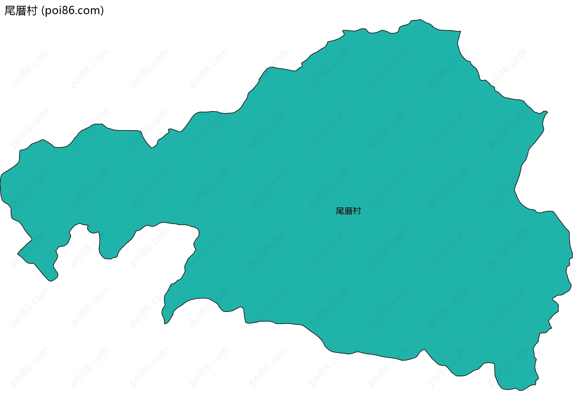 尾厝村边界地图