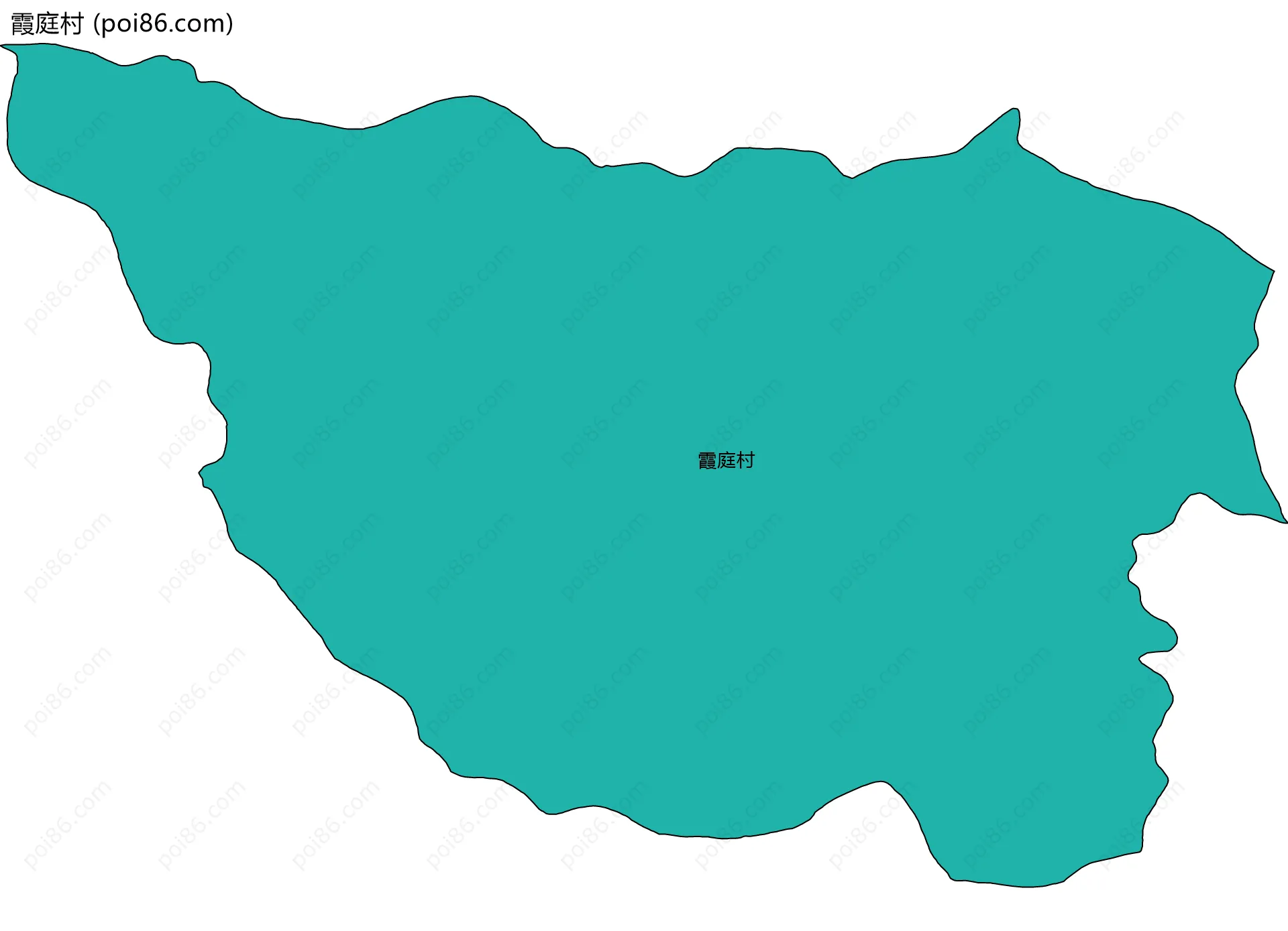 霞庭村边界地图